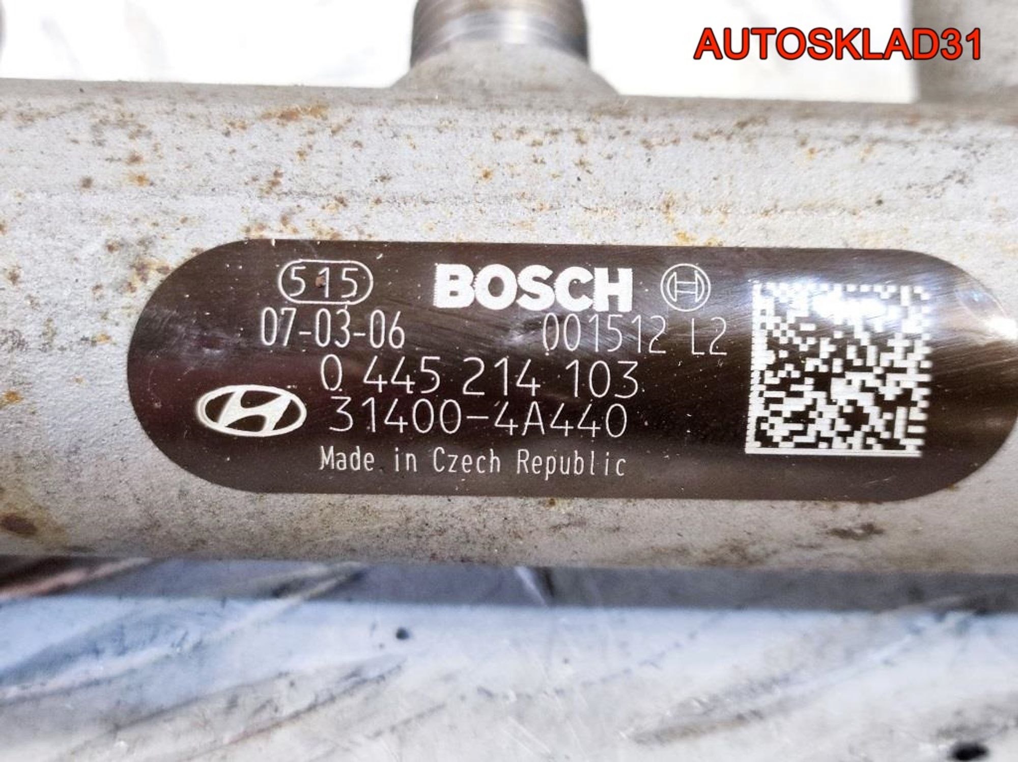 Рейка топливная Hyundai H1 2.5 D4CB 314004A440, 1700 рублей, Дубовое