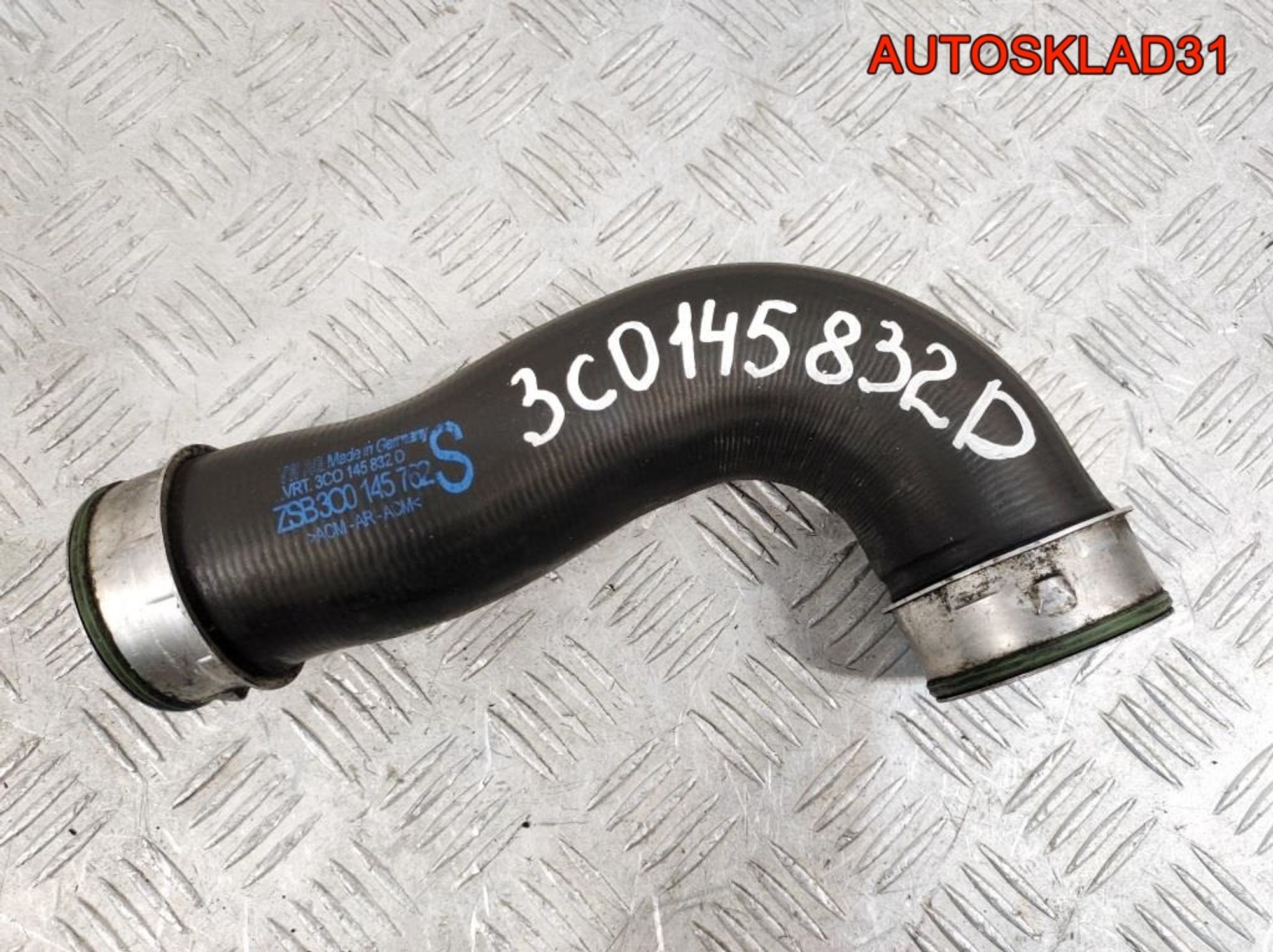 Патрубок интеркулера VW Passat B6 2.0 Дизель 3C0145832D, 2500 рублей, Дубовое