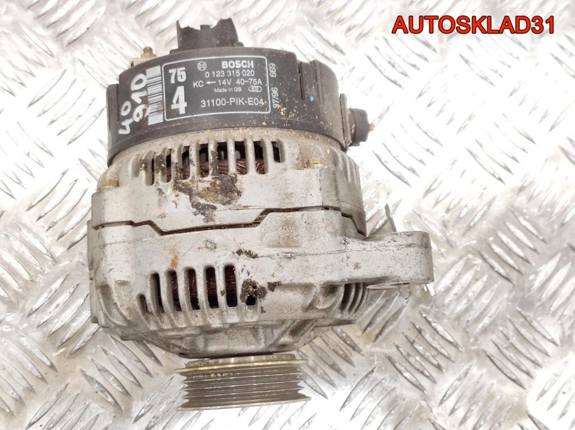 Генератор 75A Honda Civic 5 1,4 D14A7 0123315020 (Р), 7500 рублей, Дубовое