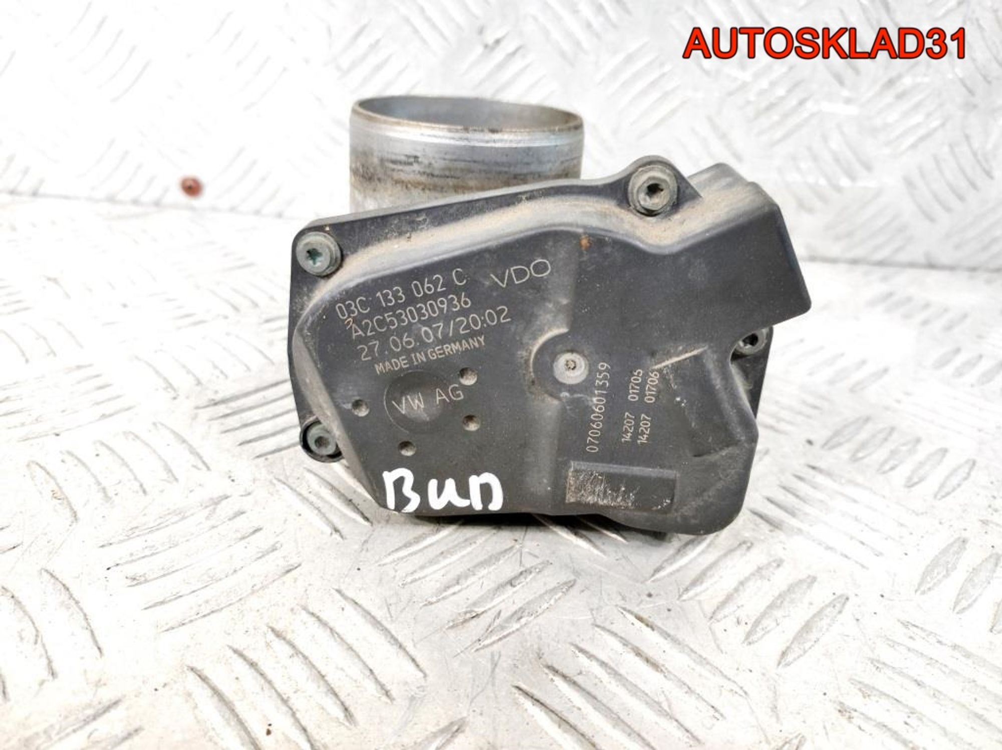 Заслонка дроссельная VW Polo 1,4 BUD 03C133062C, 2300 рублей, Дубовое