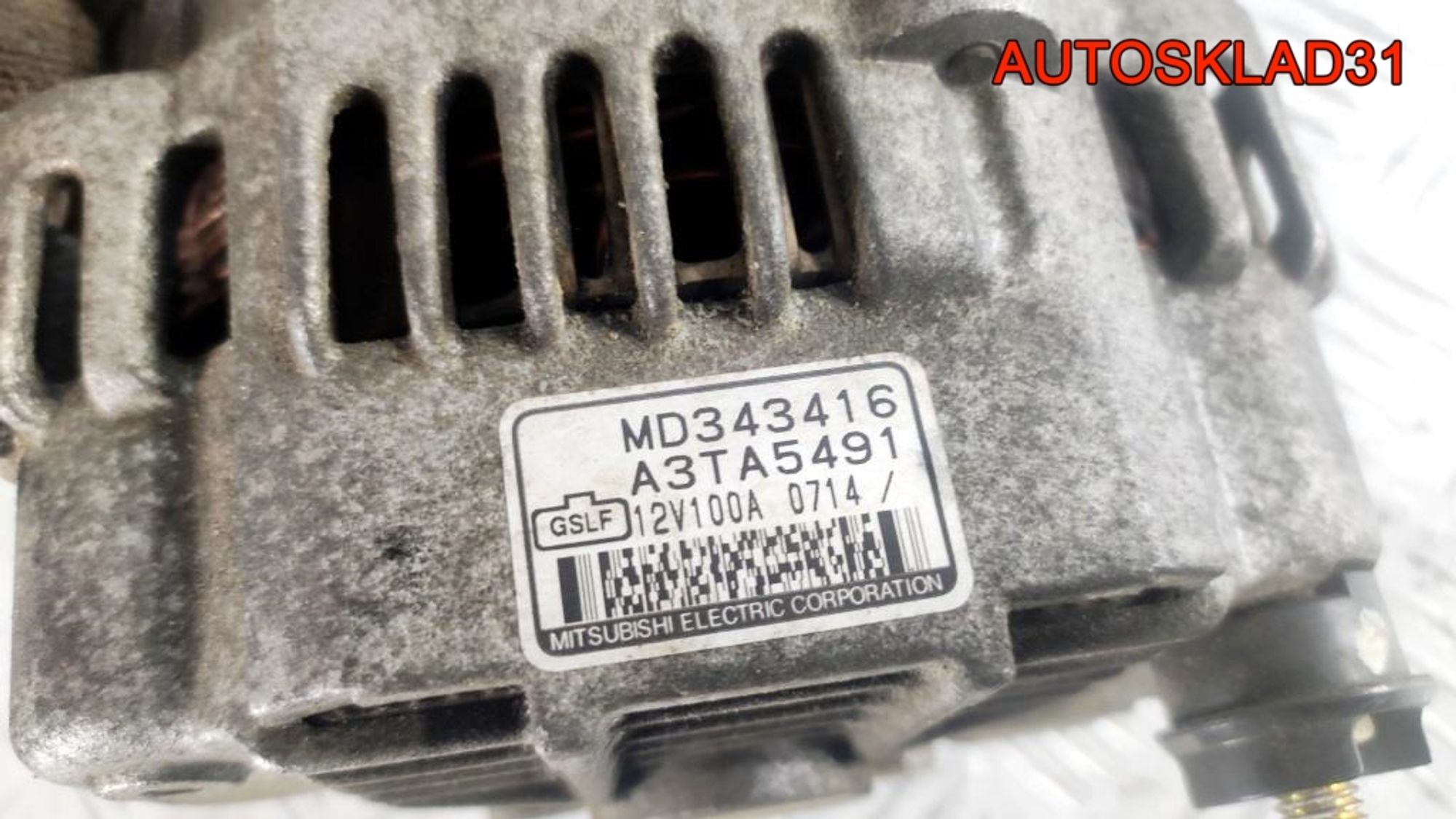 Генератор 100A Mitsubishi Carisma DA 1,8 4G93 Бензин MD343416, 8000 рублей, Дубовое