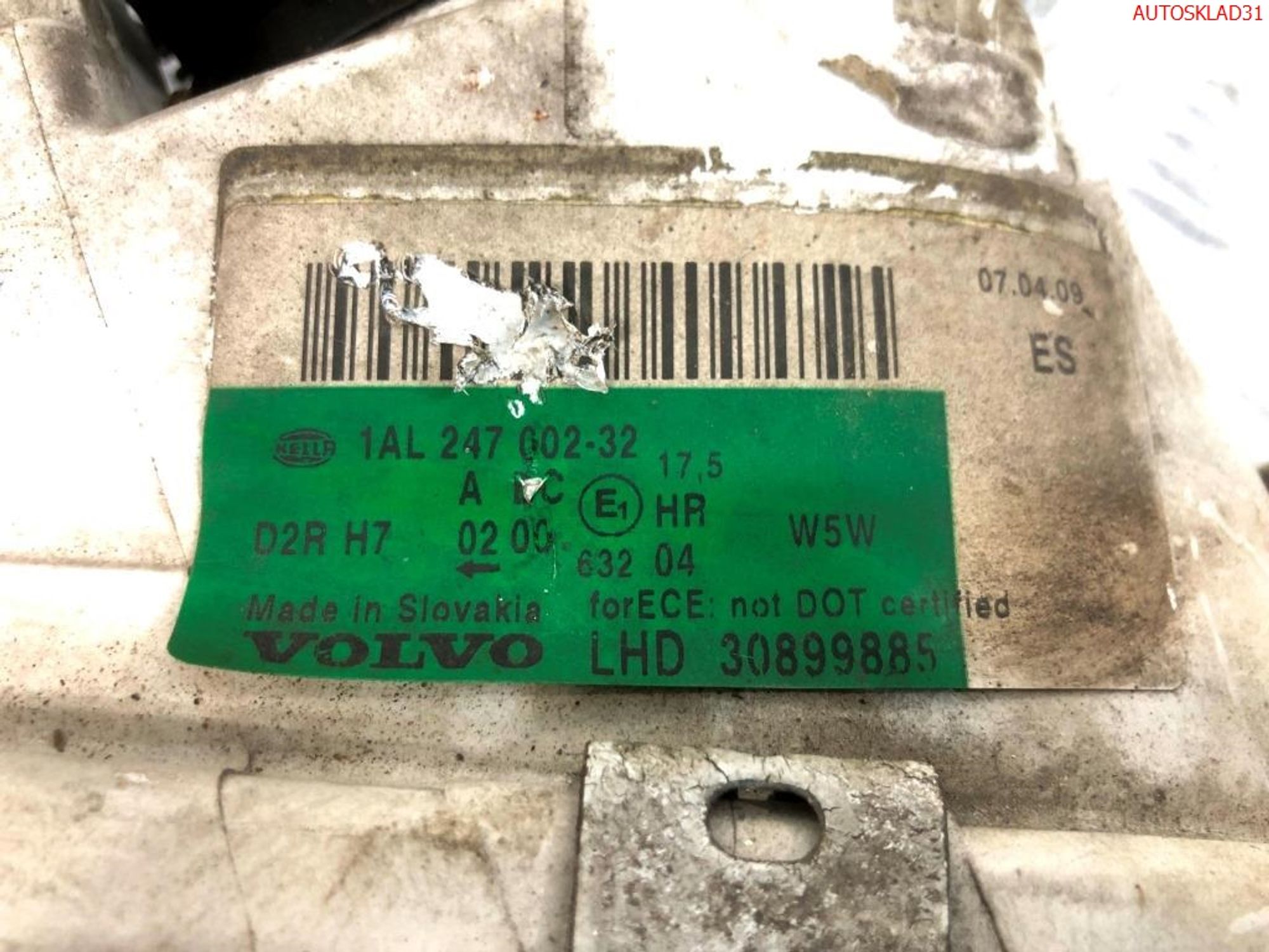 Фара правая Ксенон Volvo V40 30899885, 20000 рублей, Дубовое