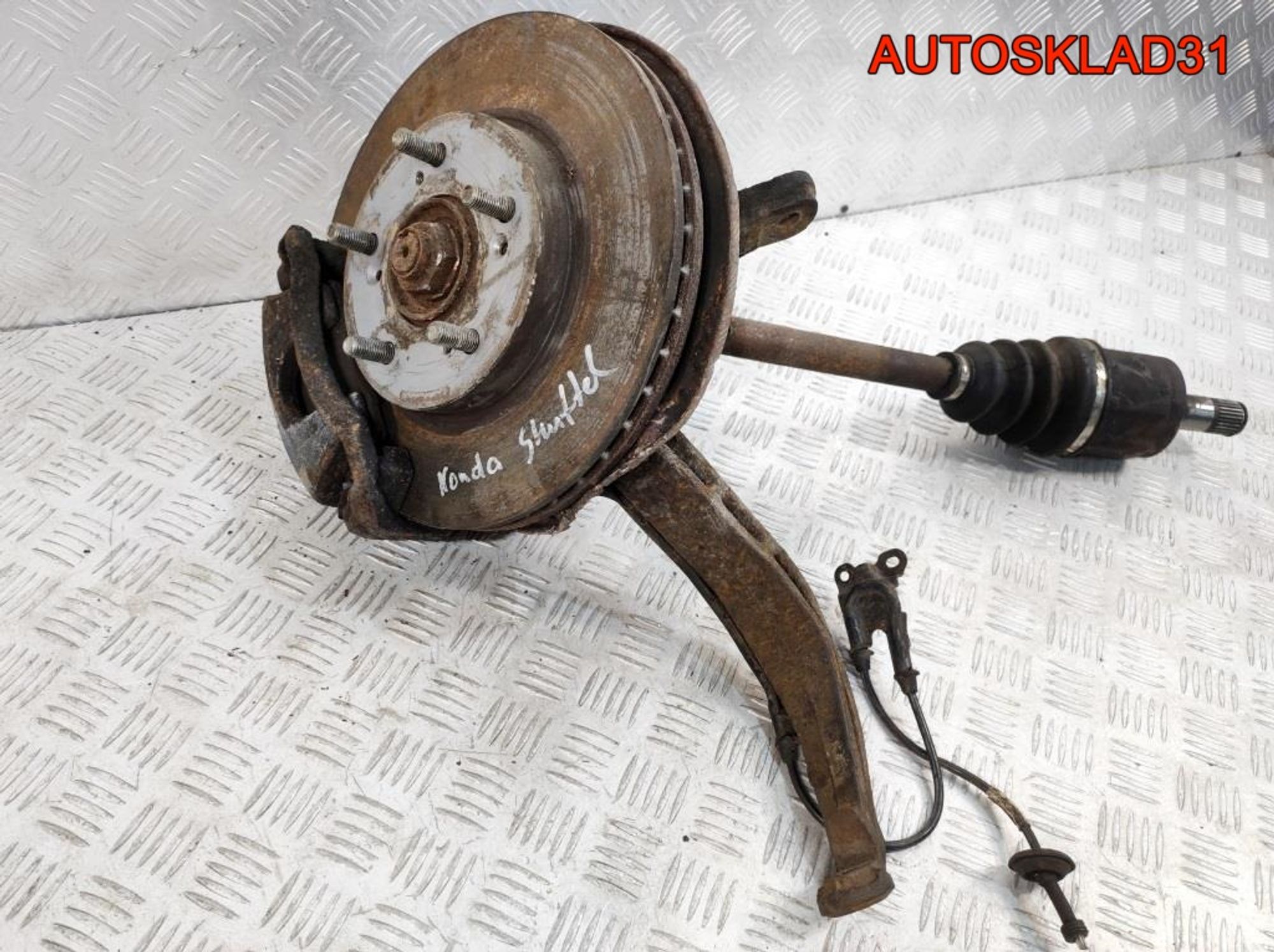 Кулак передний правый в сборе Honda Shuttle 2.3  F23A7, 7000 рублей, Дубовое