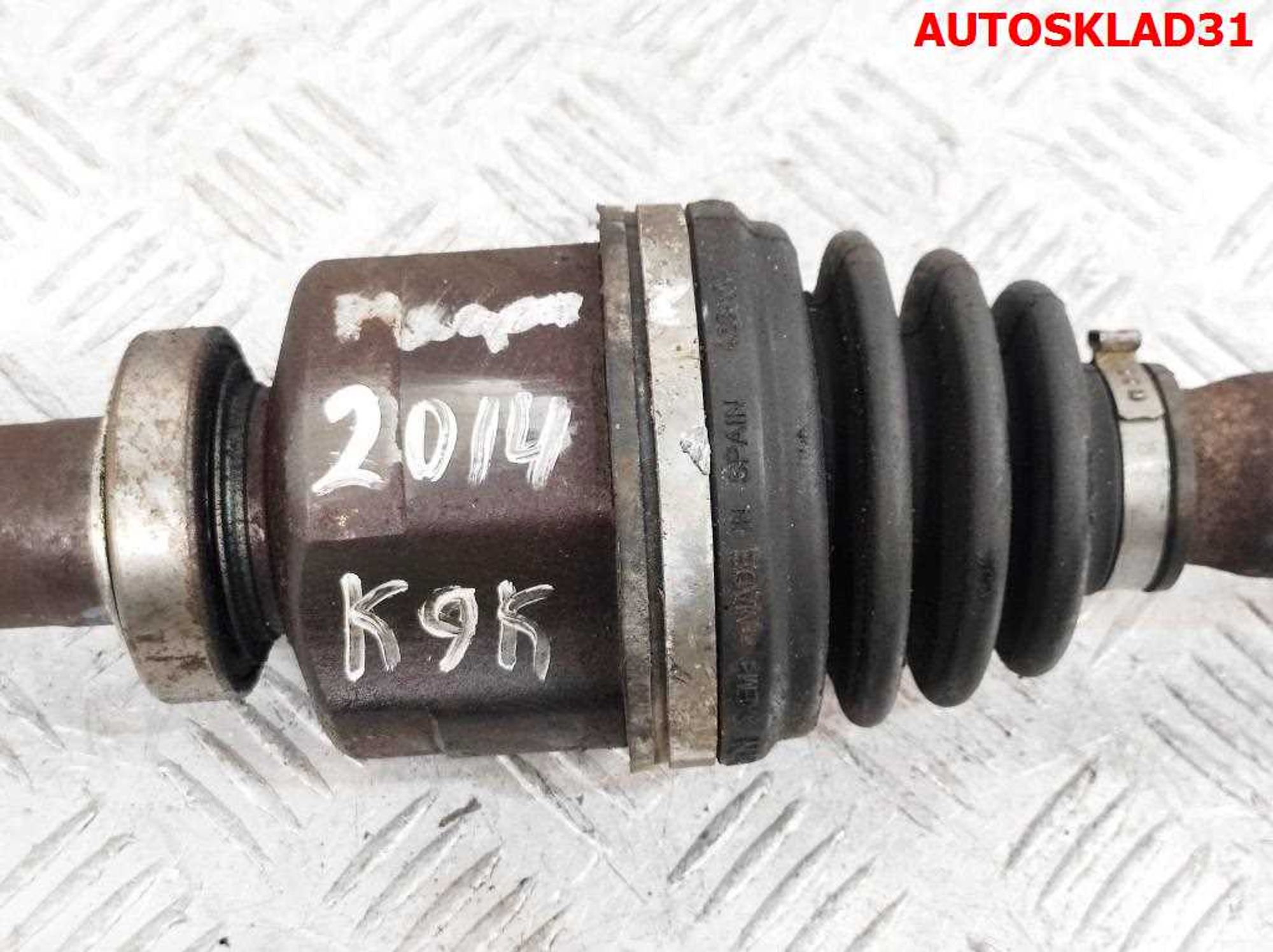 Полуось передняя правая Renault Megane 3 K9K 837 Дизель АКПП Робот, 7000 рублей, Дубовое
