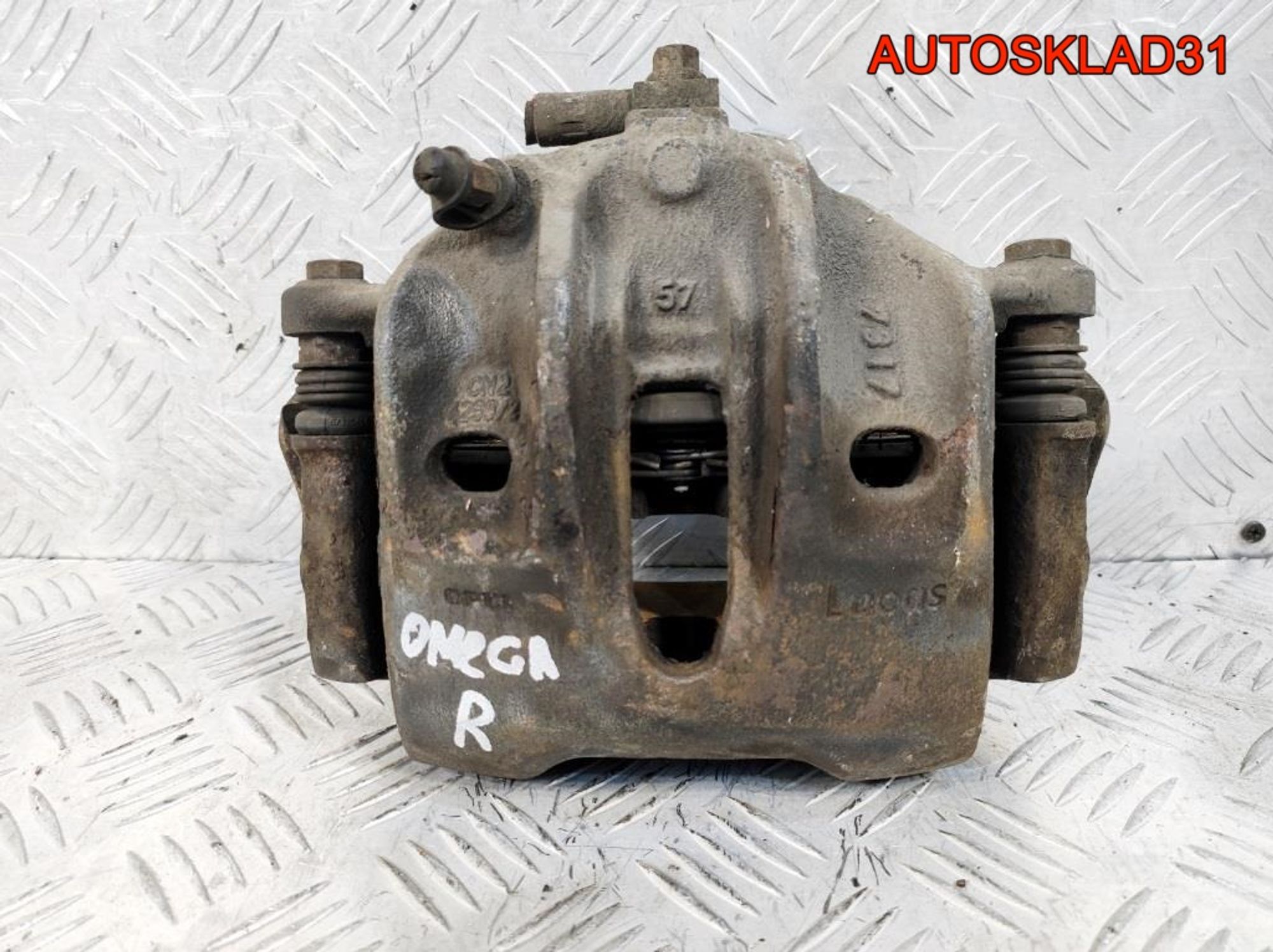 Суппорт тормозной передний правый Opel Omega B, 1700 рублей, Дубовое