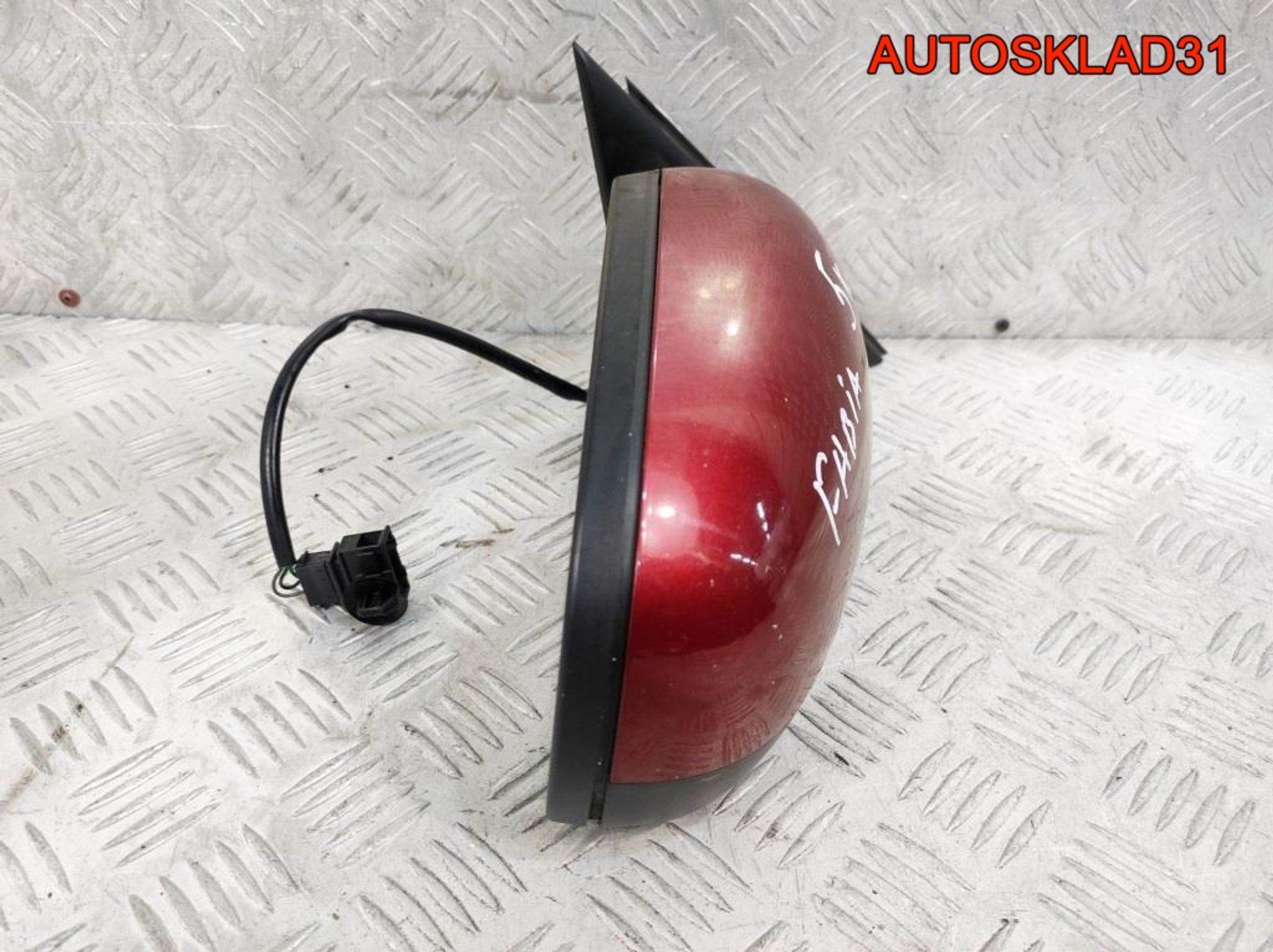 Зеркало правое 5 контактов Skoda Fabia 2 5J1857502BF, 5400 рублей, Дубовое