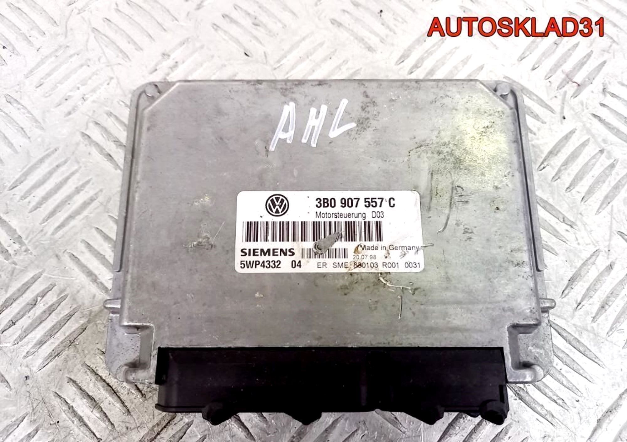 Блок ЭБУ Volkswagen Passat B5 1,6 AHL 3B0907557C, 4500 рублей, Дубовое