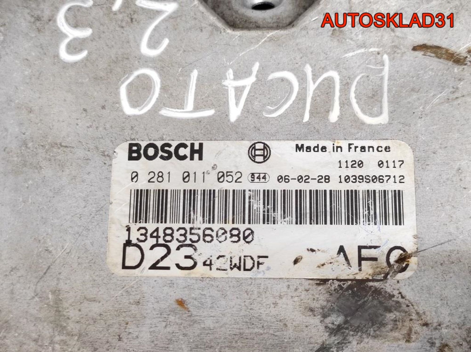 Блок ЭБУ Fiat Ducato 2,3 JTD 0281011052, 6500 рублей, Дубовое