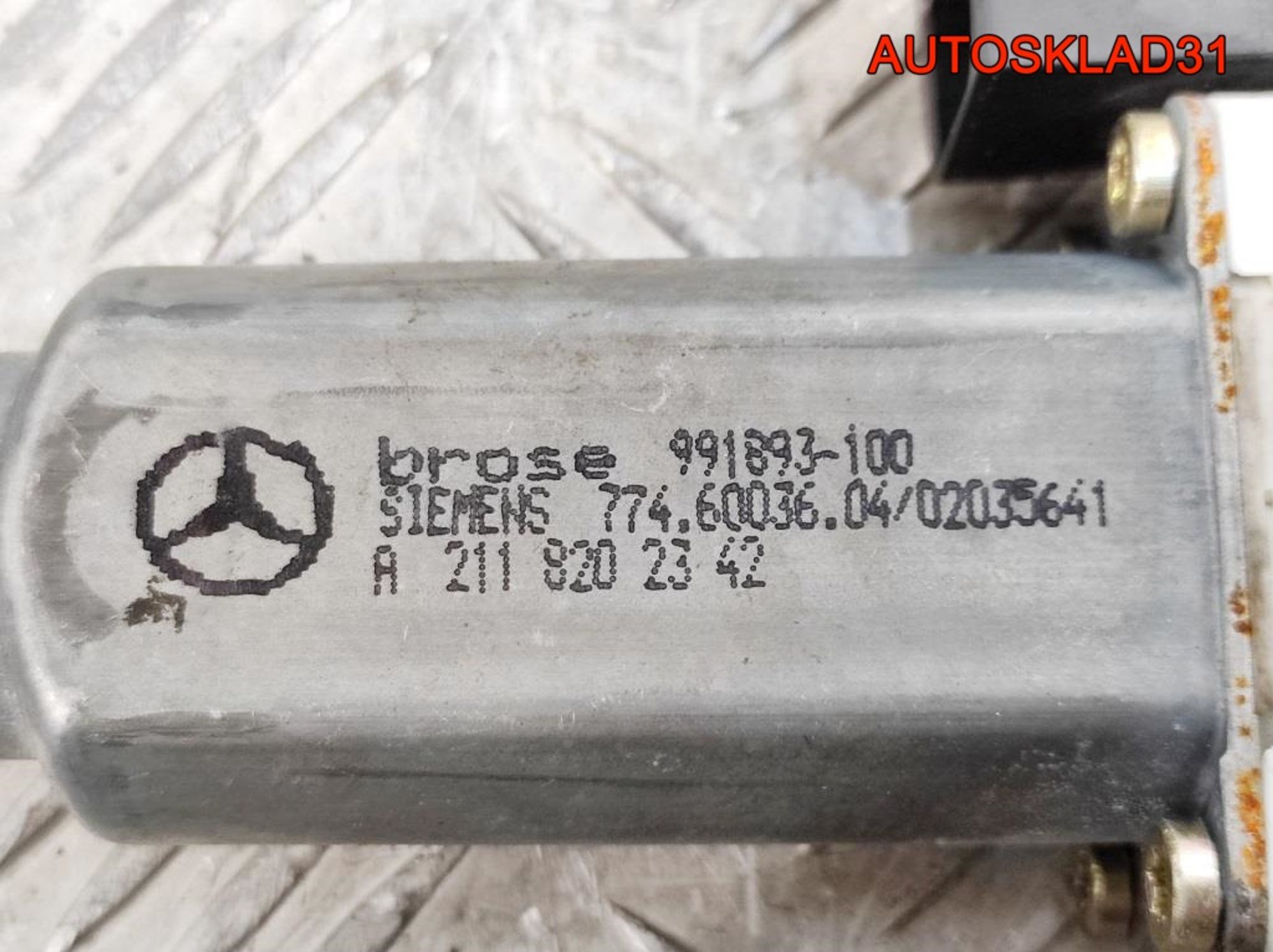 Моторчик стеклоподъемника задний левый Mercedes W211 A2118202342, 1100 рублей, Дубовое