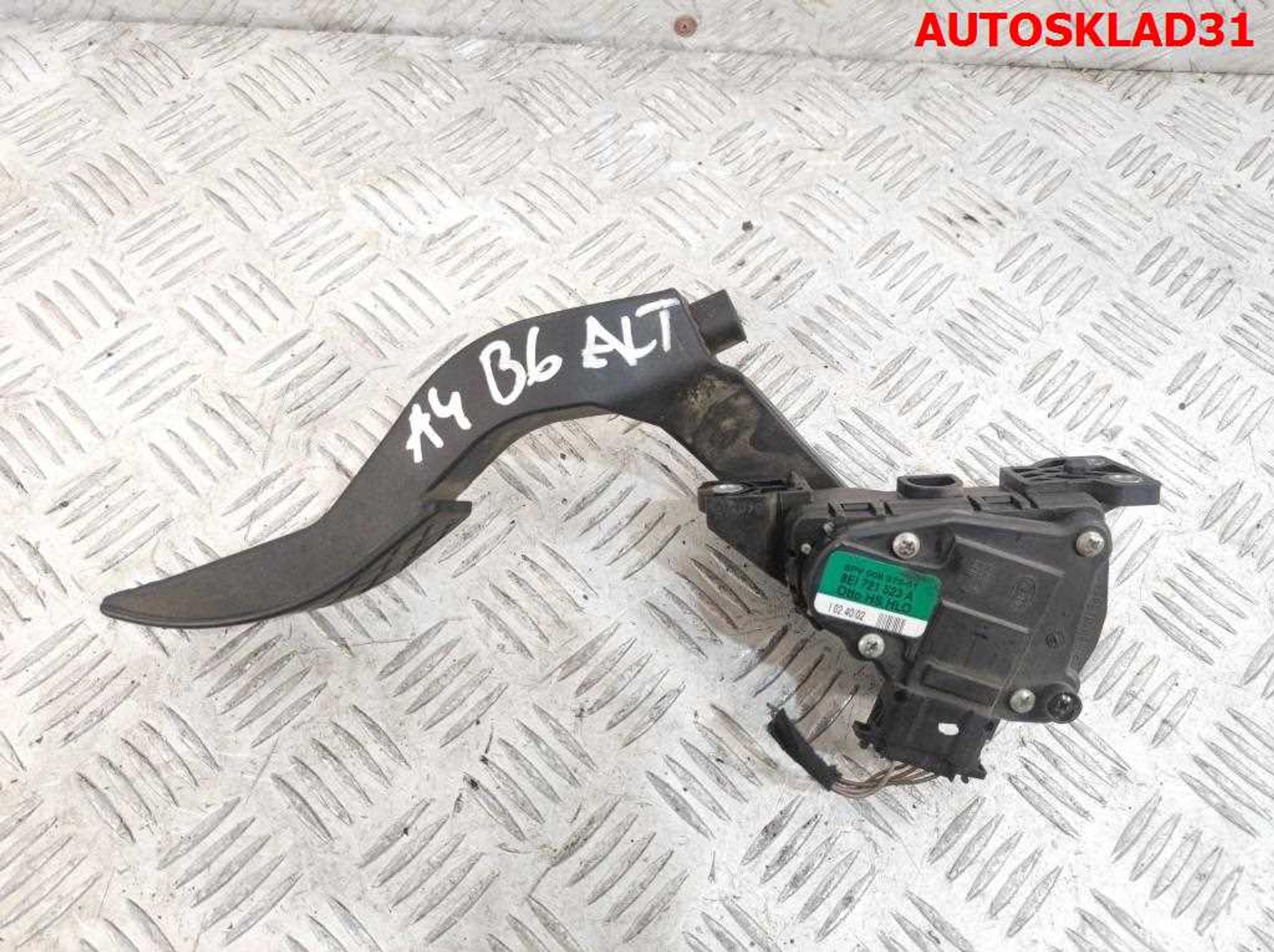 Педаль газа Audi A4 B6 2,0 ALT Бензин 8E1721523A, 1500 рублей, Дубовое