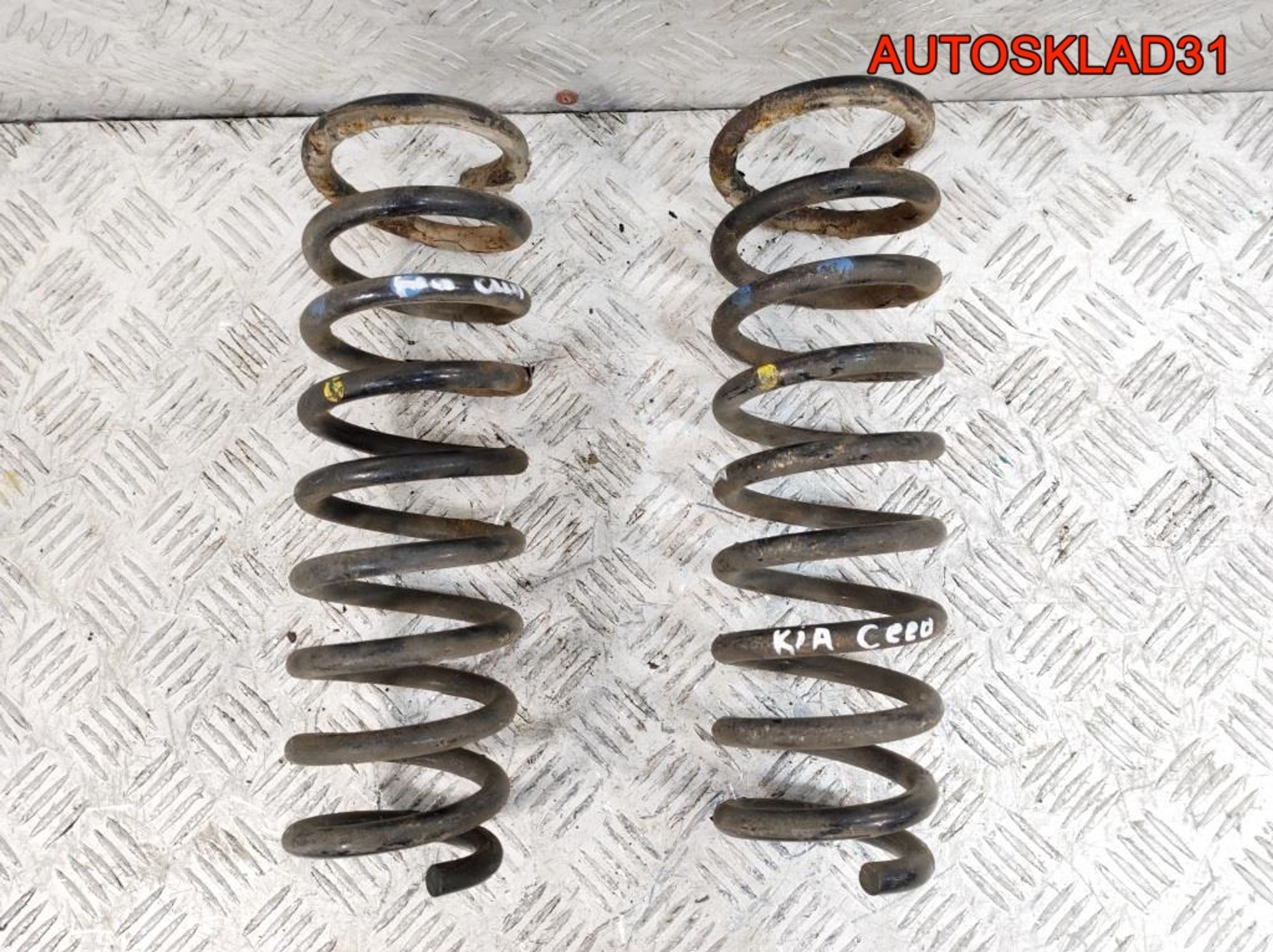 Пружина задняя 2 Синие 1 Жёлтая метки Комплект Kia Ceed 1, 2000 рублей, Дубовое