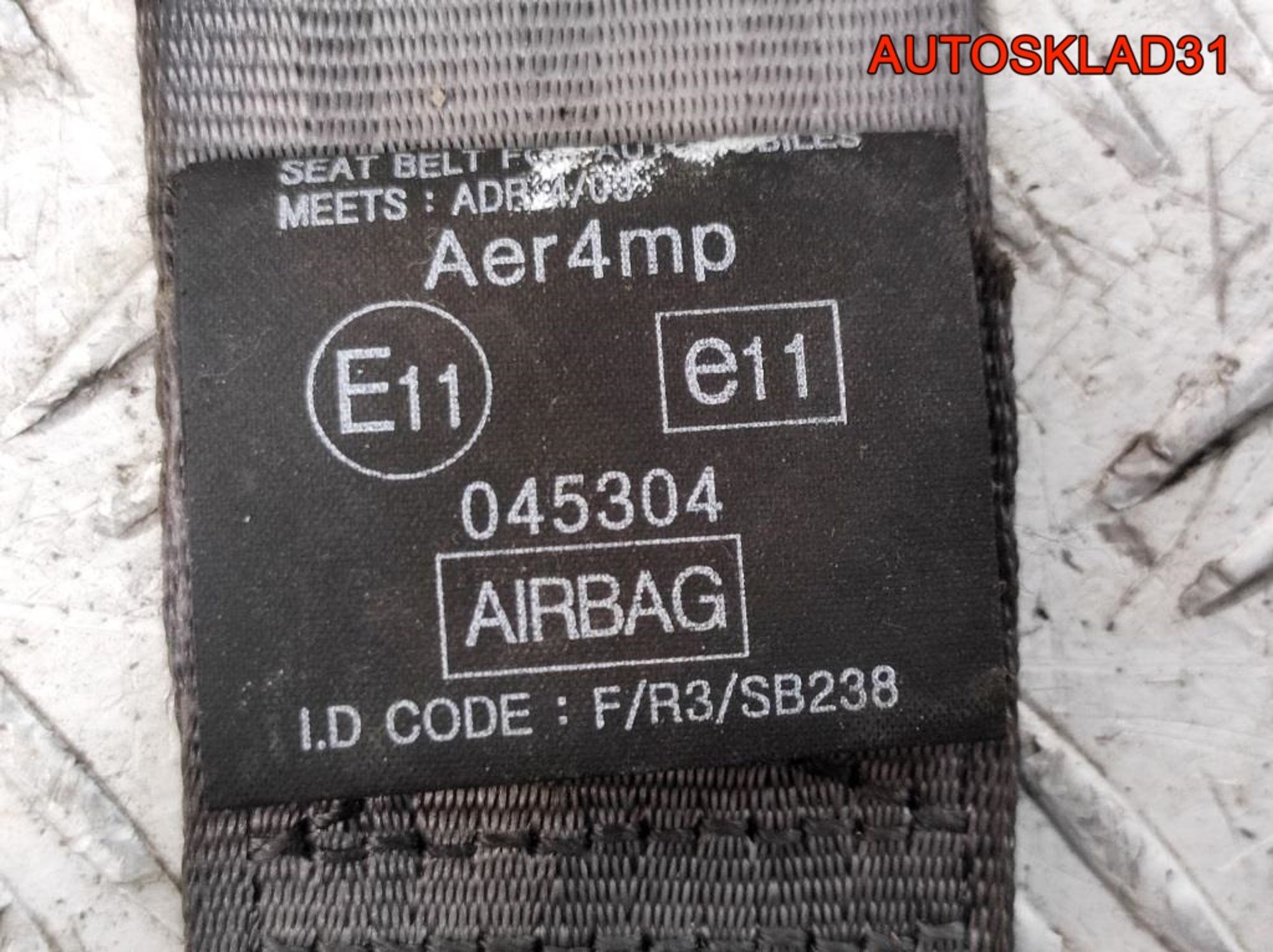 Ремень безопасности Kia Rio 2 888801G100, 2900 рублей, Дубовое