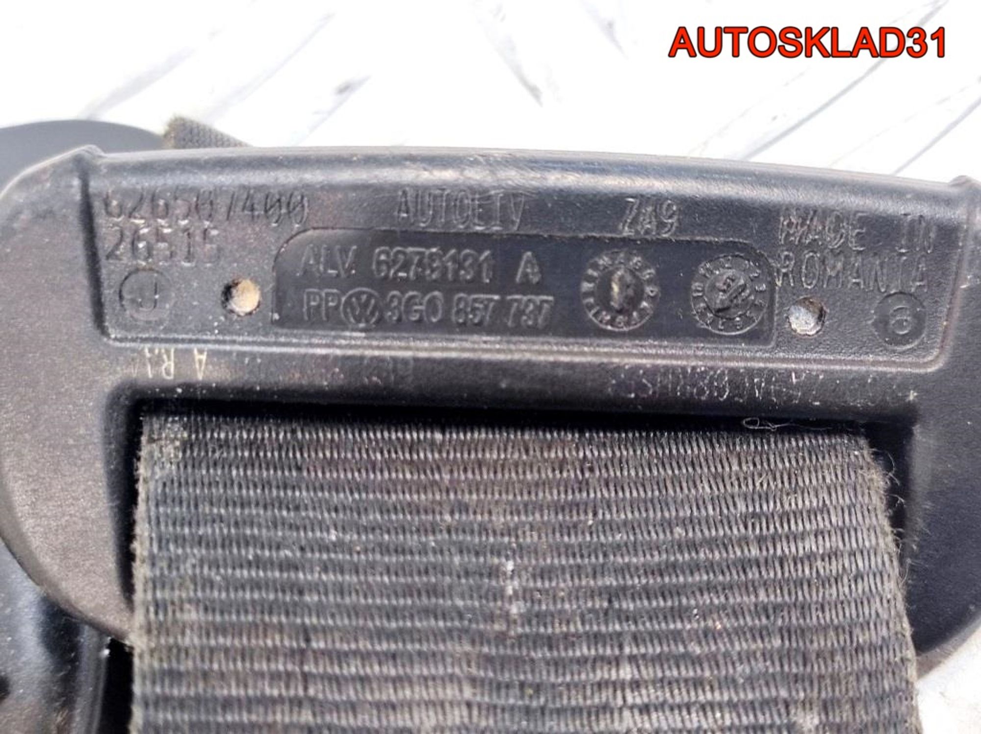 Ремень безопасности передний левый Skoda Fabia 3, 2100 рублей, Дубовое