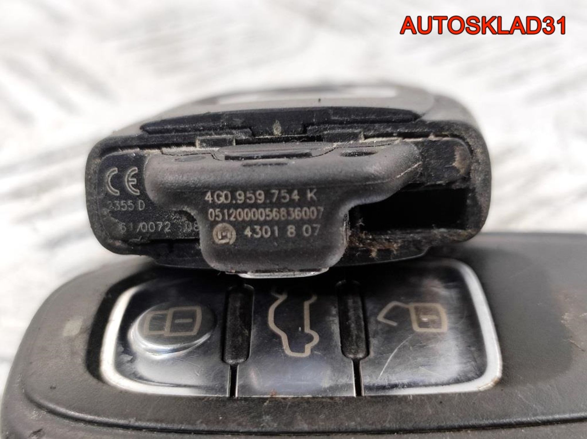 Ключ зажигания Audi A6 C7 4G 3,0 CDU 4G0959754K, 3000 рублей, Дубовое