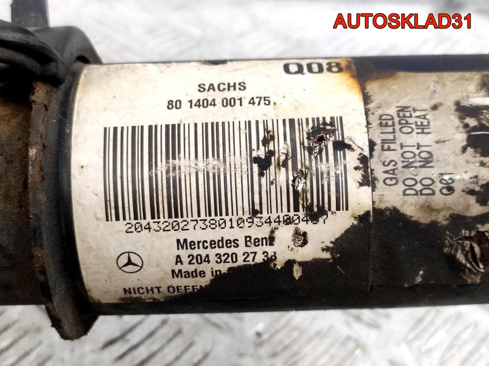 Амортизатор передний левый Mercedes GLK 2,2 651.912 A2043202738, 10000 рублей, Дубовое