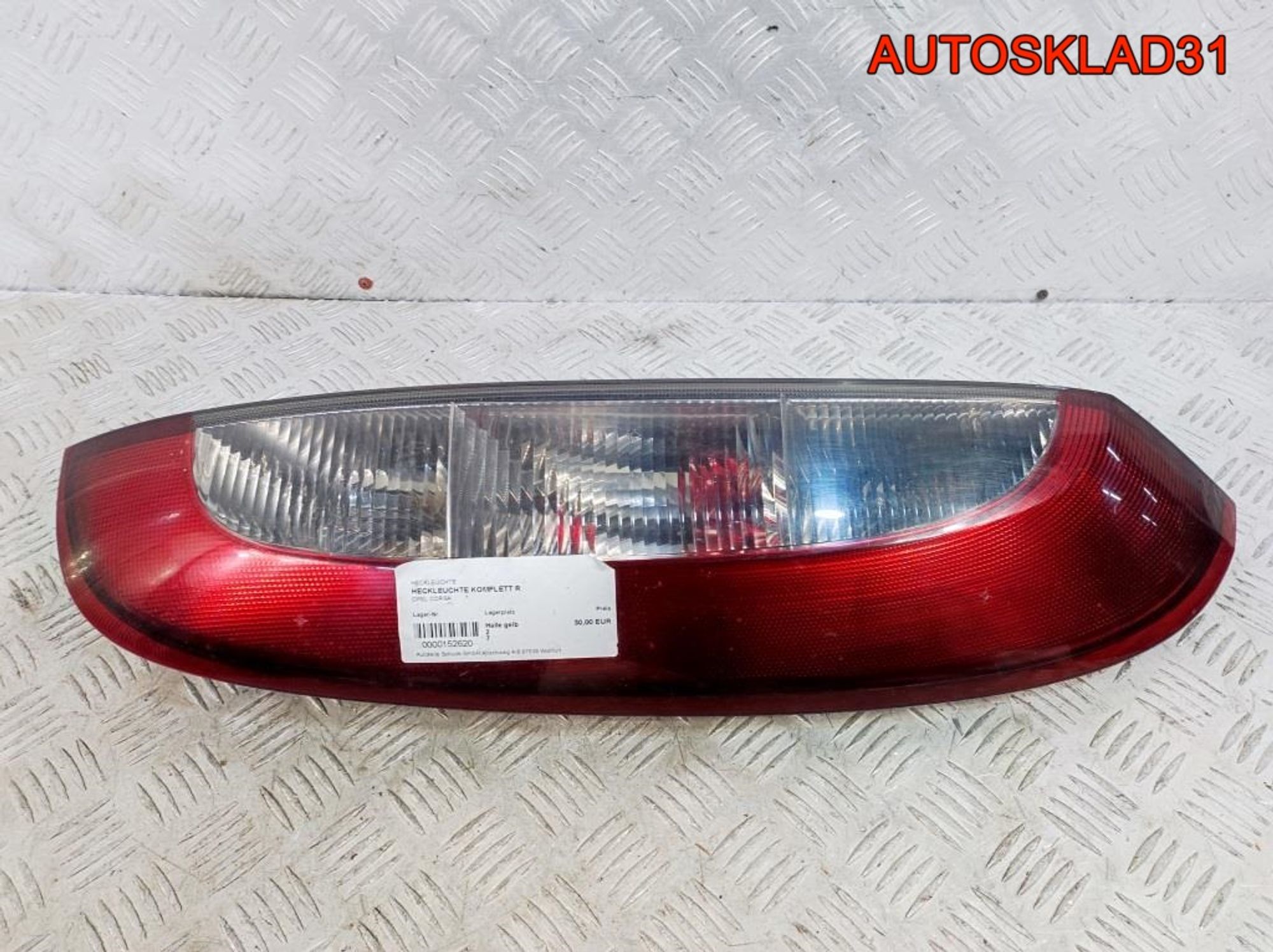 Фонарь задний правый Opel Corsa C 09114337, 2100 рублей, Дубовое