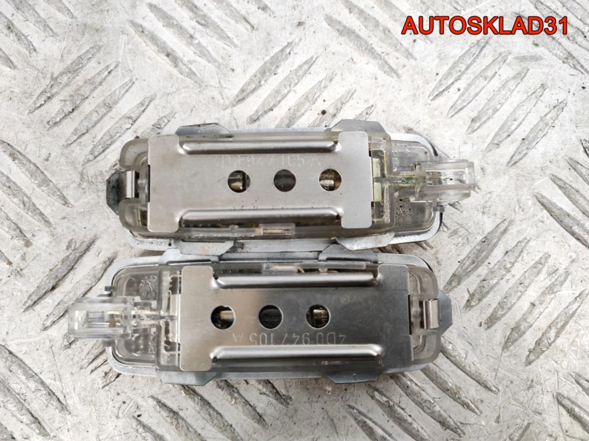 Плафон освещения салона Audi A6 C5 4D0947105A, 500 рублей, Дубовое