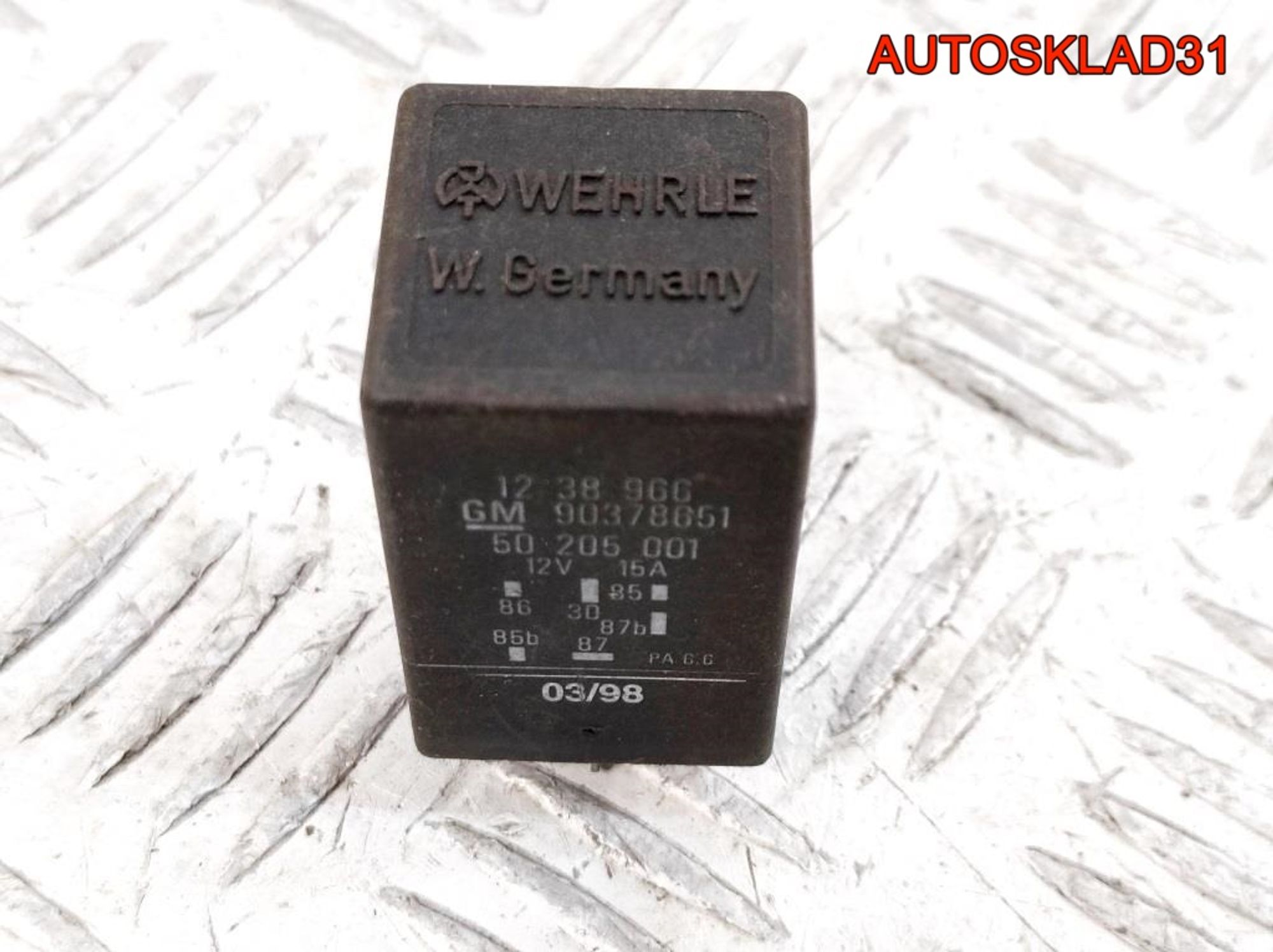 Реле бензонасоса Opel Astra F 1238966, 1000 рублей, Дубовое