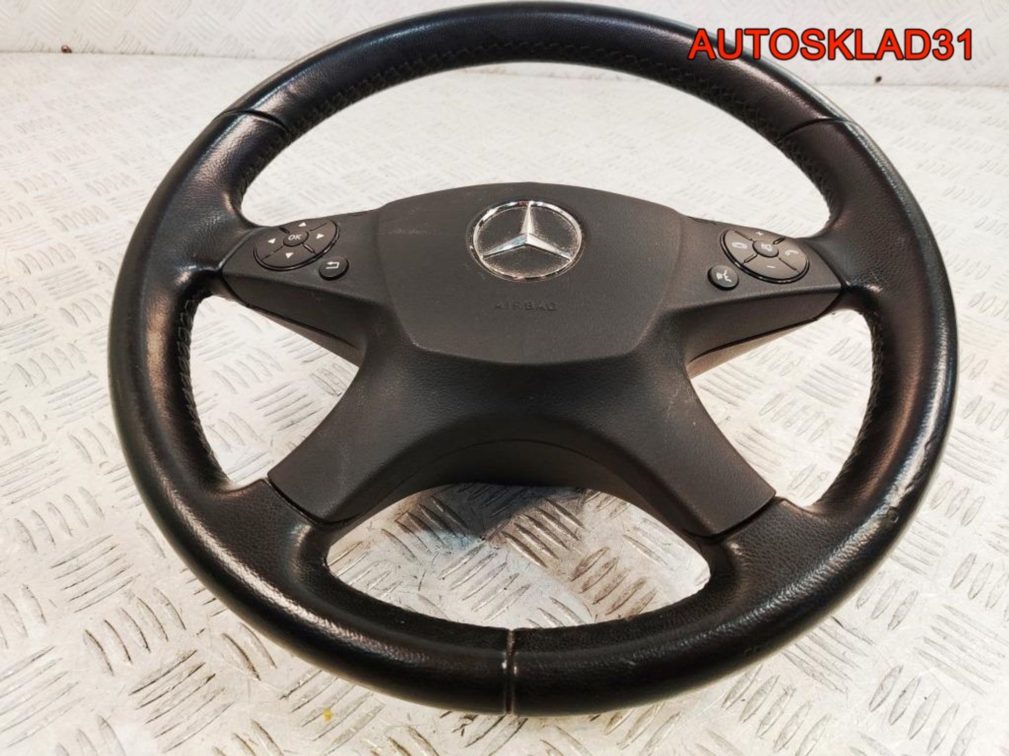 Рулевое колесо с AIR BAG Mercedes Benz W204 A2044600303, 8000 рублей, Дубовое