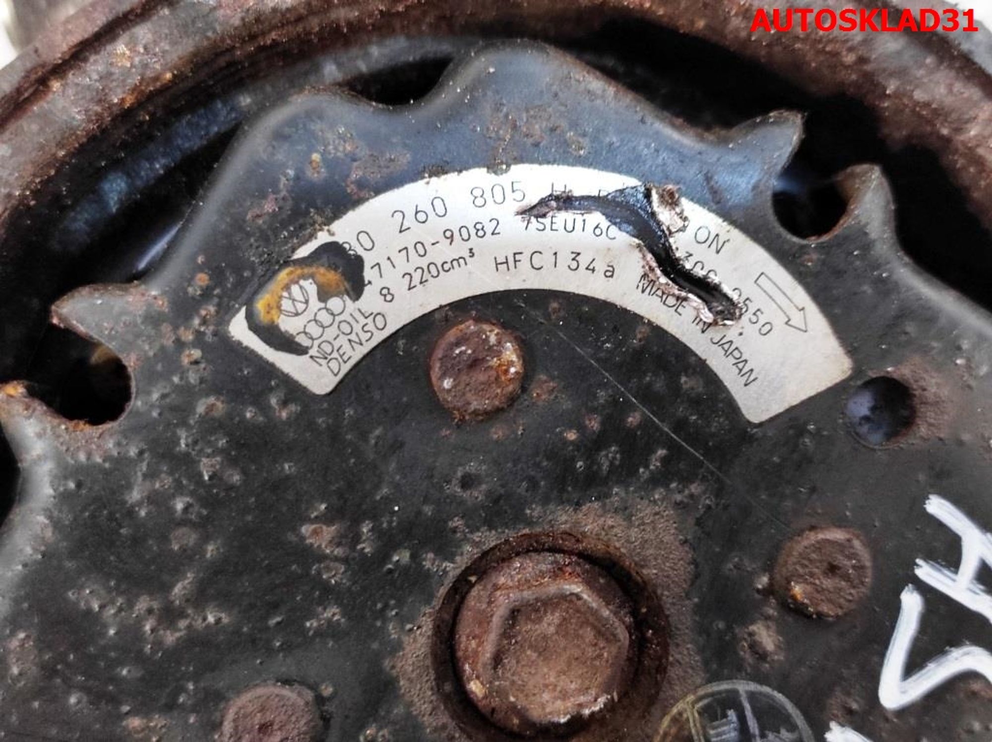 Компрессор кондиционера Audi A6 C5 3,0 ASN Бензин 4B0260805H, 12000 рублей, Дубовое