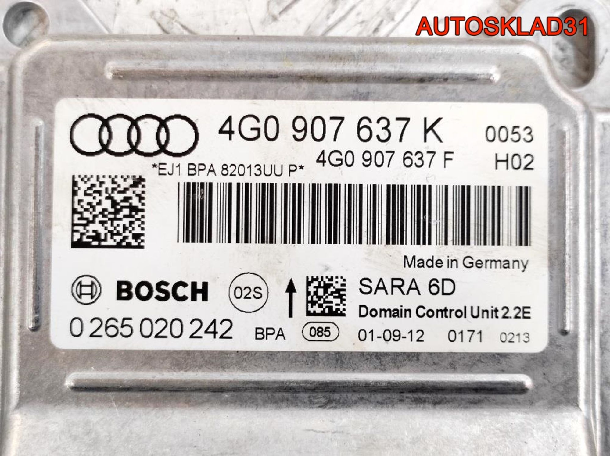 Блок управления ABS Audi A6 C7 4G 4G0907637K, 1500 рублей, Дубовое