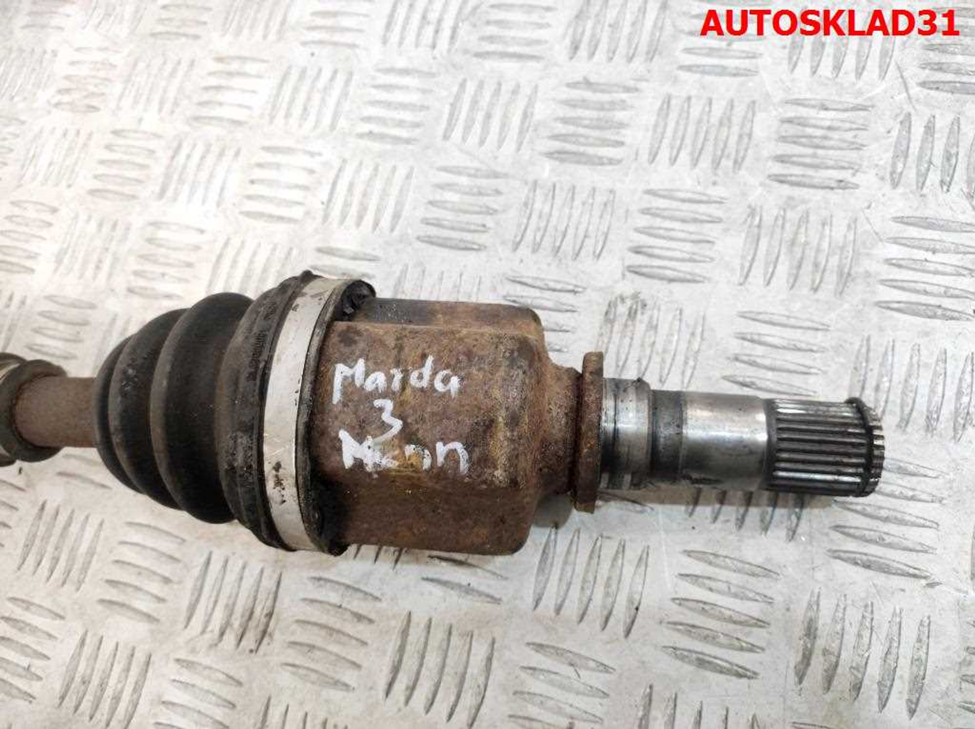 Полуось передняя левая под гайку Mazda 3 BK 2,0 LF Бензин МКПП, 12000 рублей, Дубовое