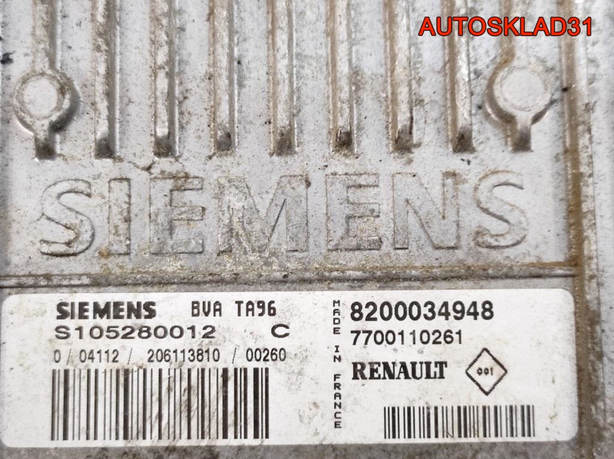 Блок управления АКПП Renault Scenic 1 8200034948, 6000 рублей, Дубовое