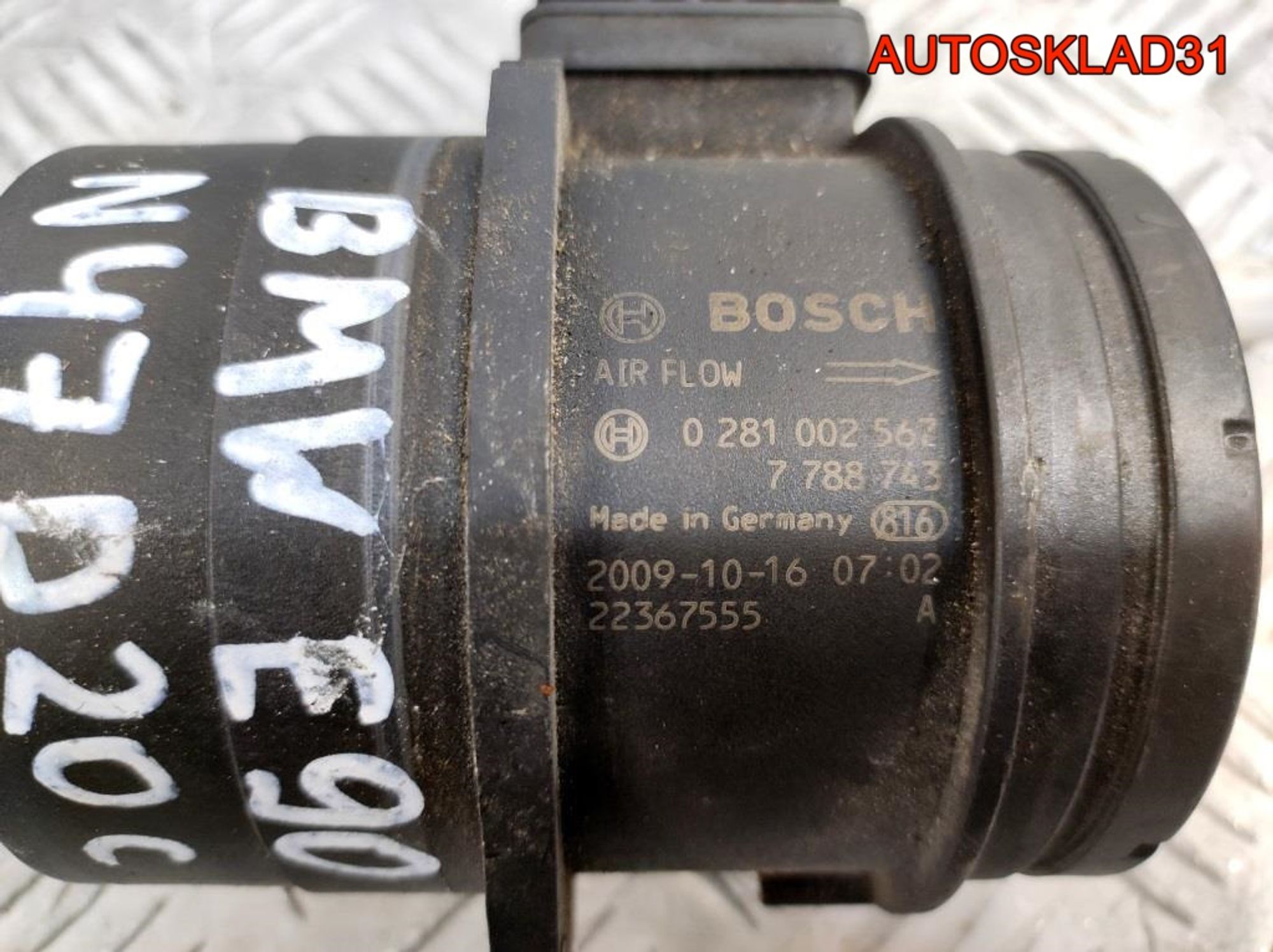 Расходомер воздуха BMW E90 2.0 N47D20C 13627788743, 3600 рублей, Дубовое