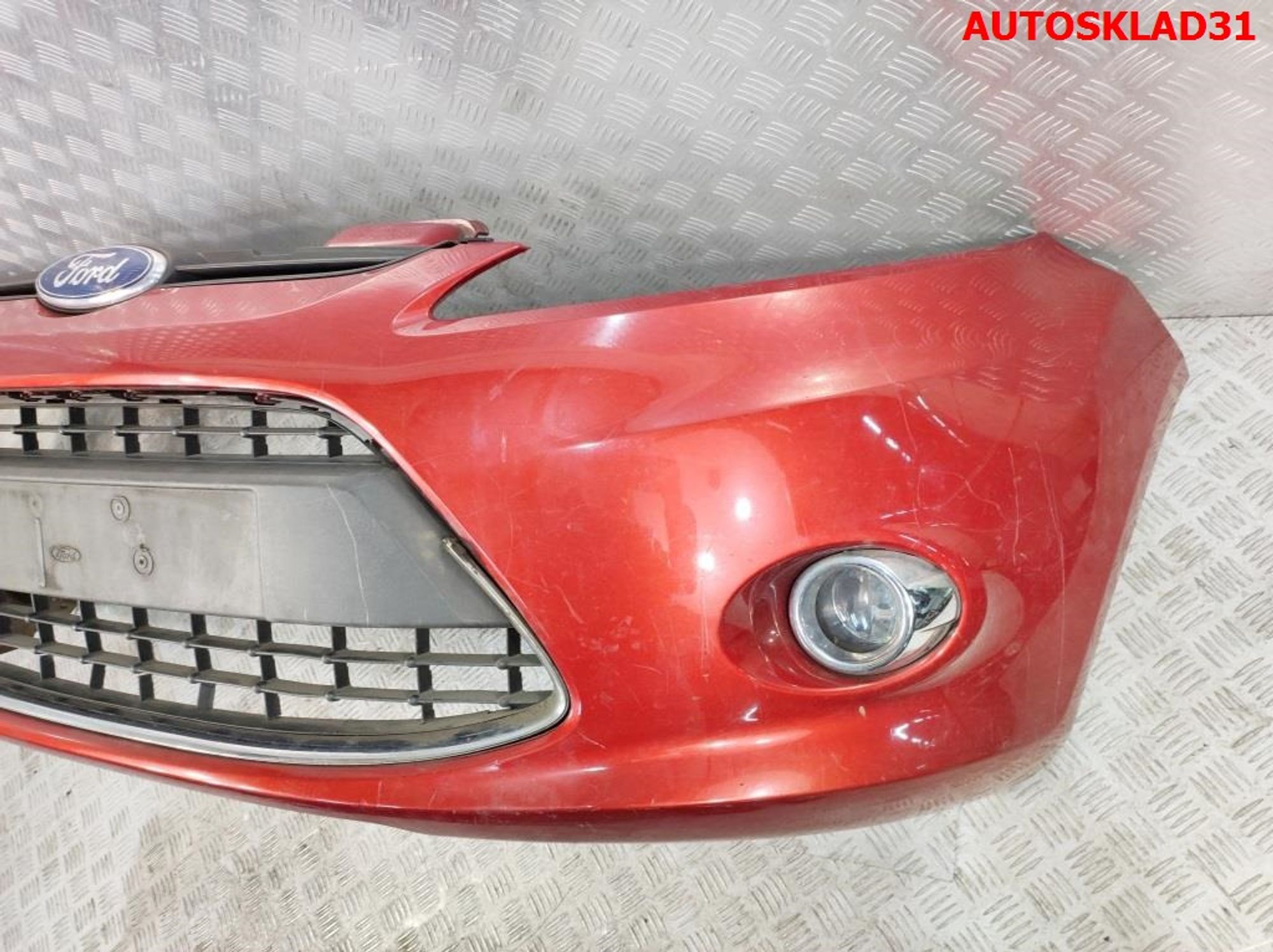 Бампер передний ДЕФЕКТ Ford Fiesta 6 8A6117757BDW, 4000 рублей, Дубовое