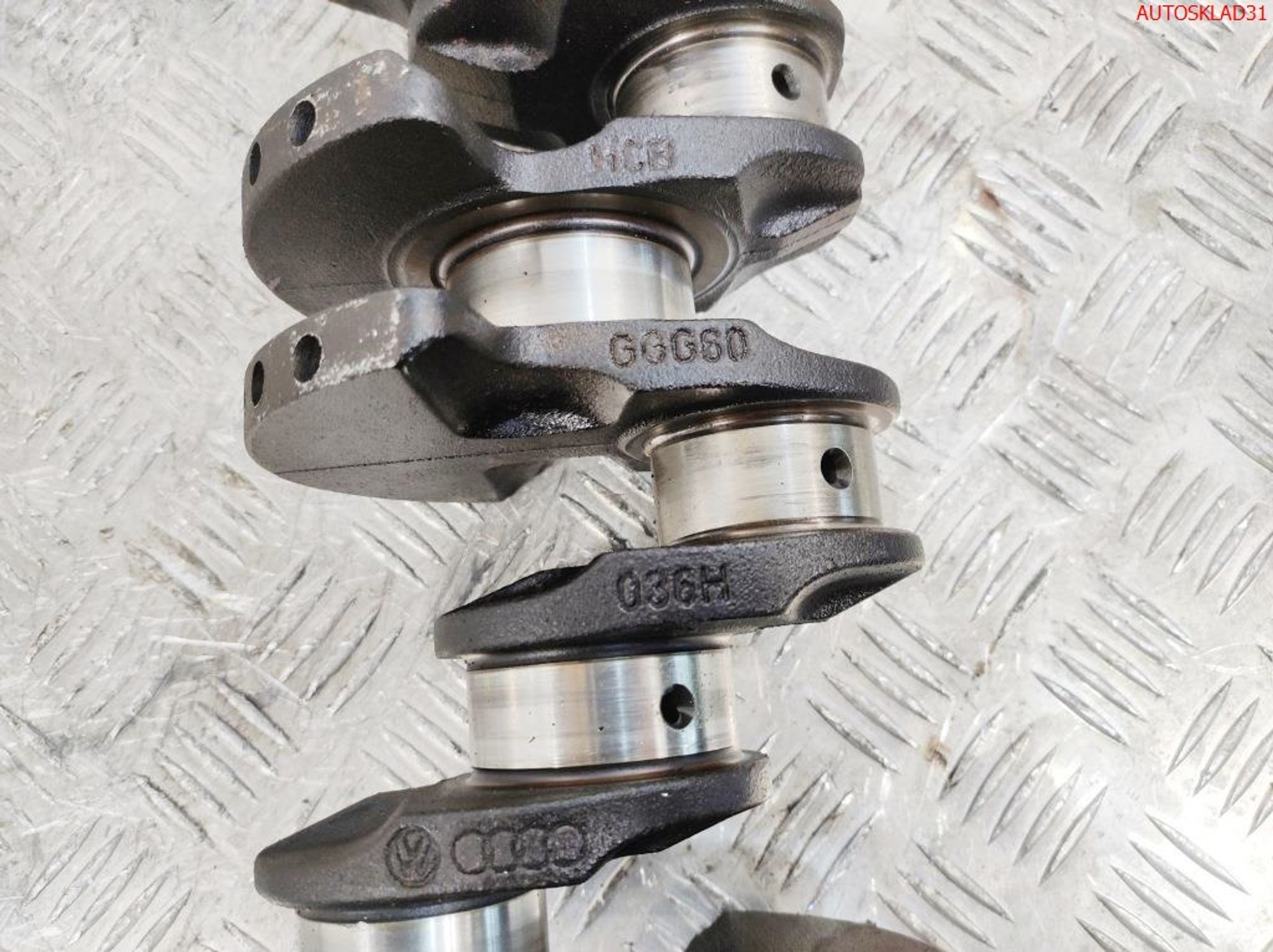 Коленвал Volkswagen Golf 4 1.4 AKQ Бензин 06A105021D, 6000 рублей, Дубовое