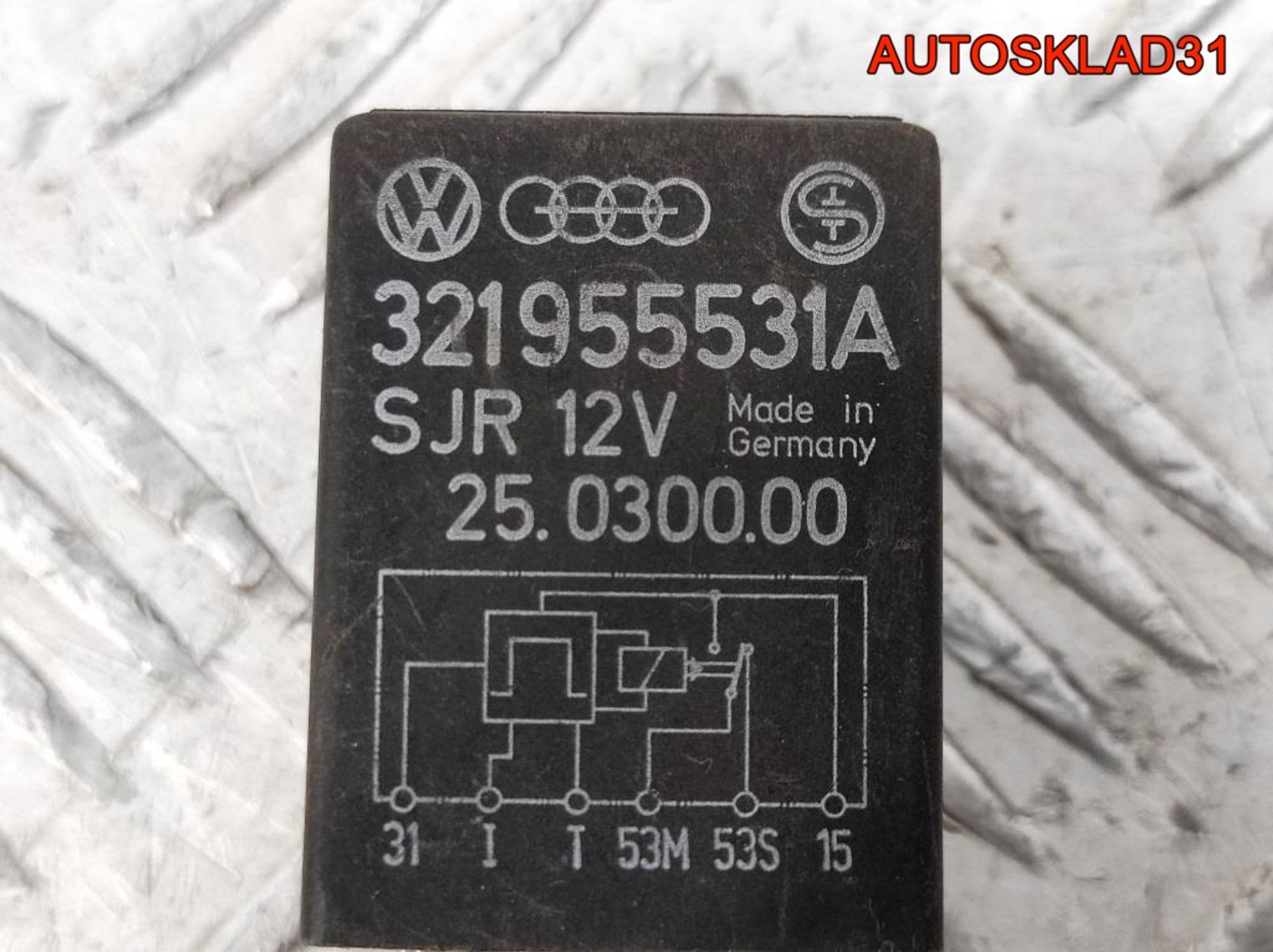 Реле стеклоочистителей VW Golf 3 321955531A, 1000 рублей, Дубовое