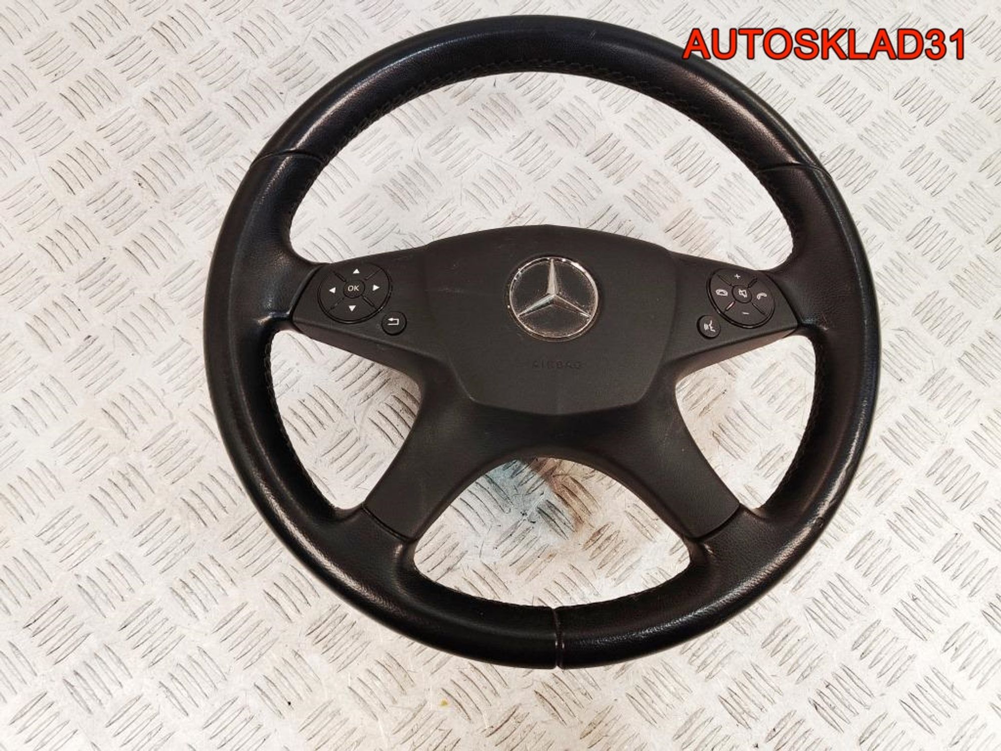 Рулевое колесо с AIR BAG Mercedes Benz W204 A2044600303, 8000 рублей, Дубовое
