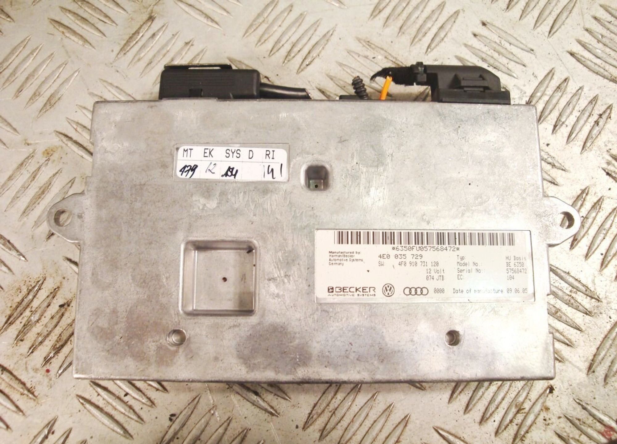 Блок управления мультимедиа Audi A6 C6 4E0035729, 5200 рублей, Дубовое