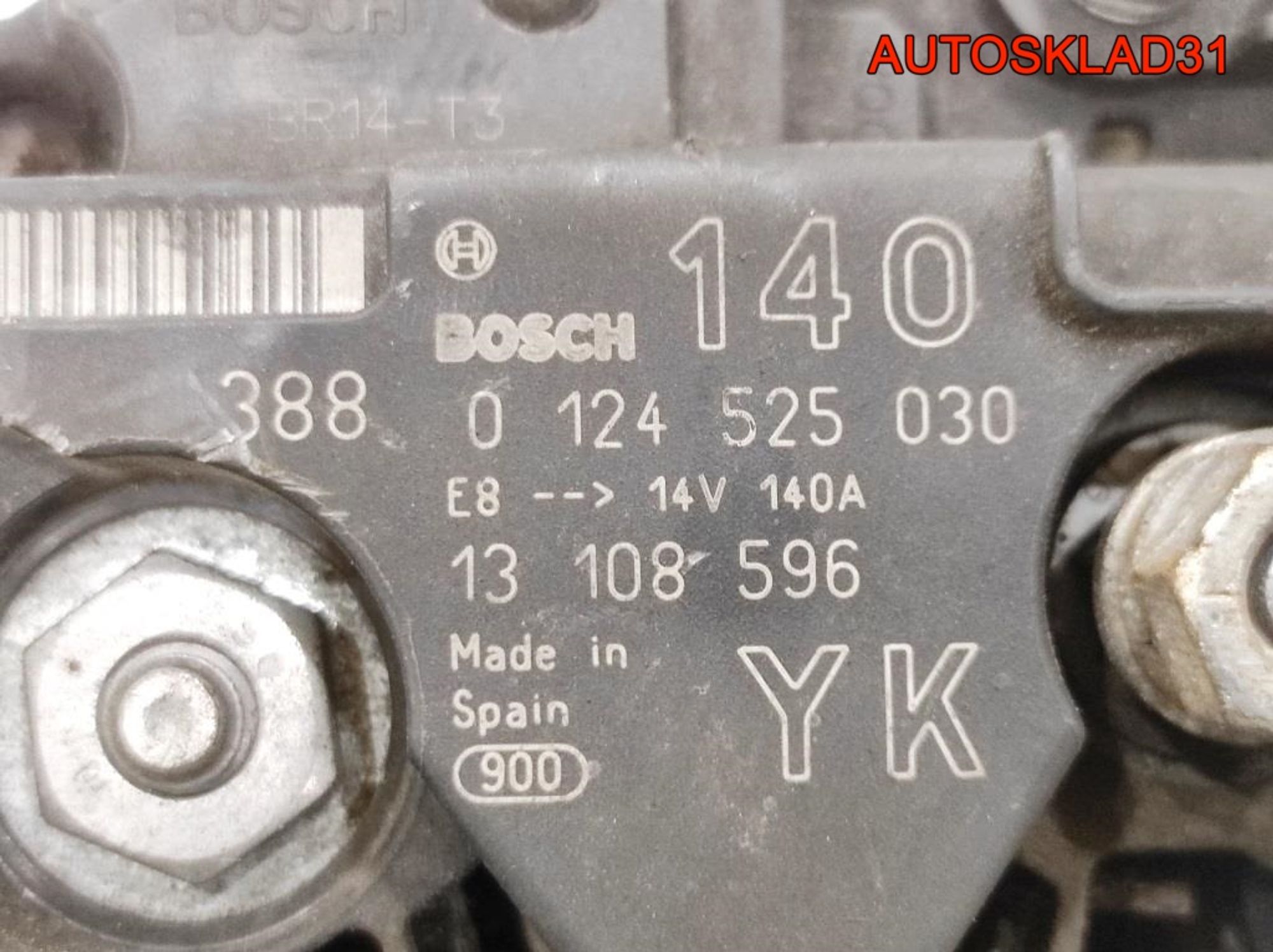 Генератор 140A Opel Astra G 2,2 Y22DTR 0124525030 (Р), 8000 рублей, Дубовое