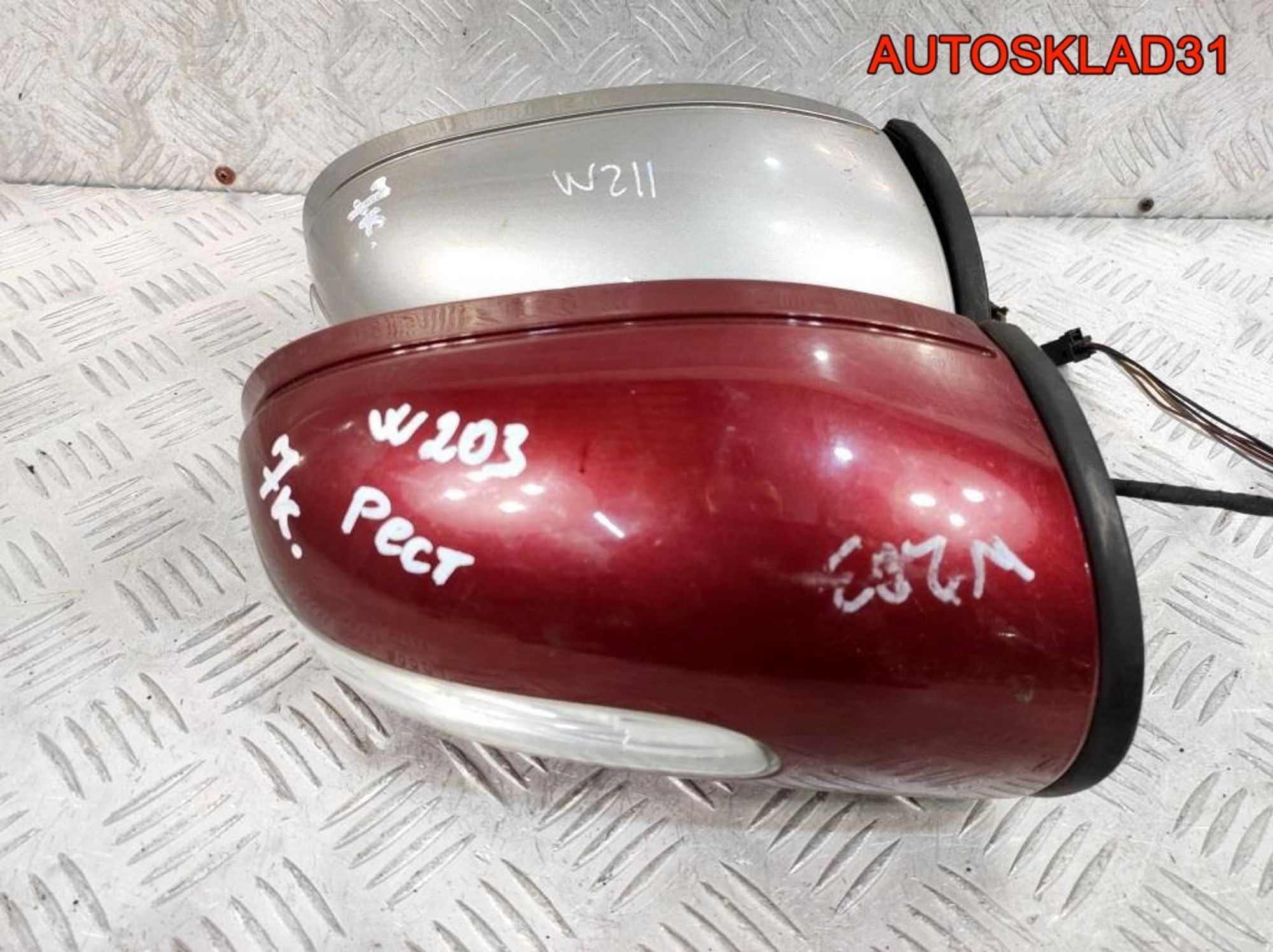 Зеркало правое 7 контактов Mercedes W203 Рестайлинг, 3200 рублей, Дубовое