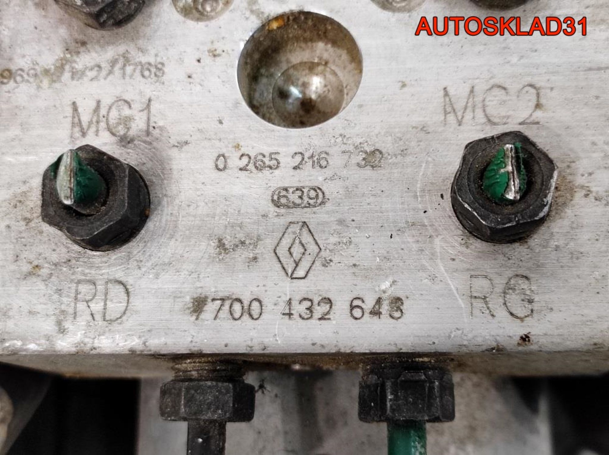 Блок ABS Renault Scenic 1 1,9 Дизель 7700432643, 3000 рублей, Дубовое