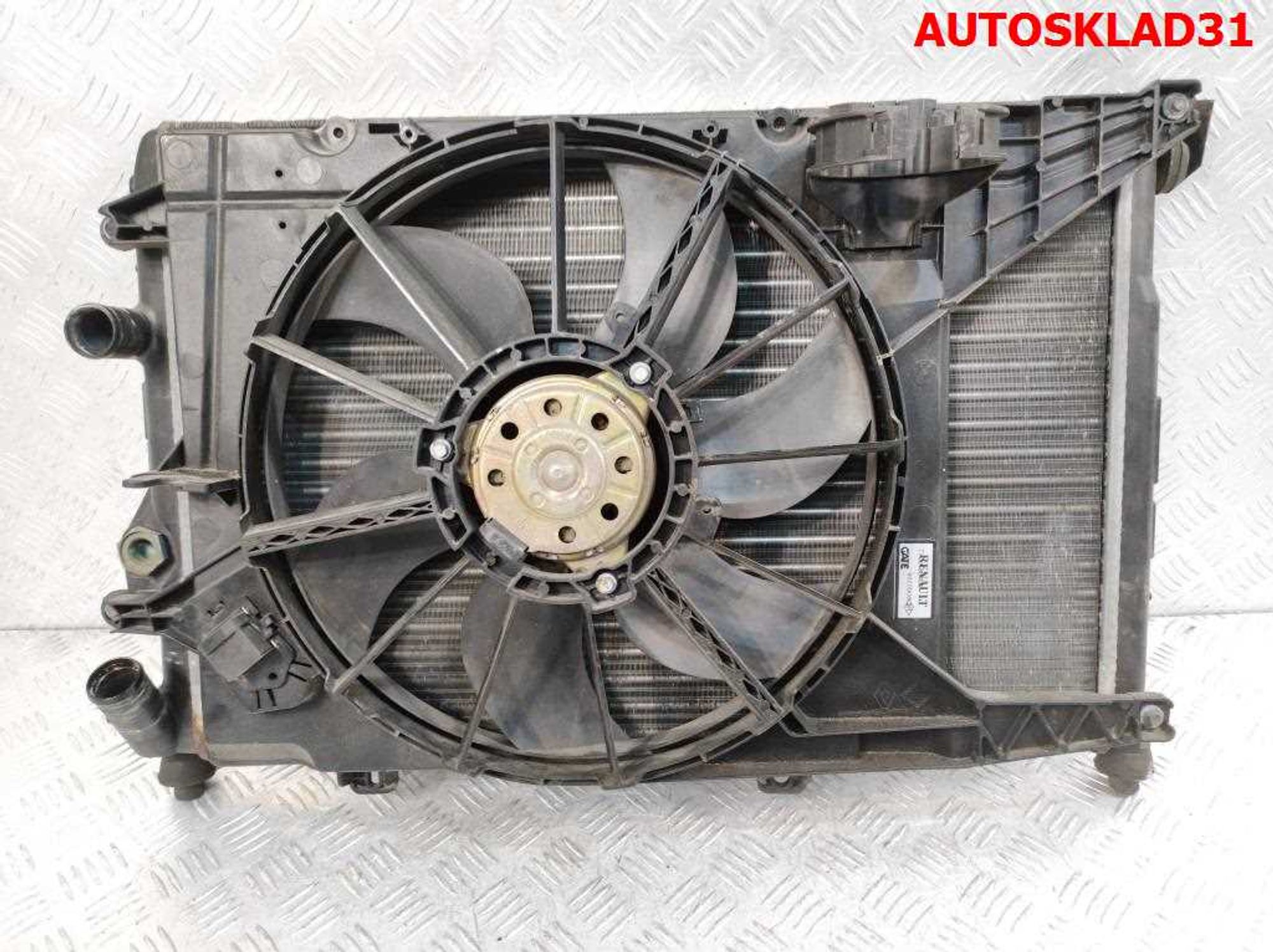 Радиатор основной с вентилятором Renault Scenic 1 1,6 Бензин 7700425842, 4000 рублей, Дубовое