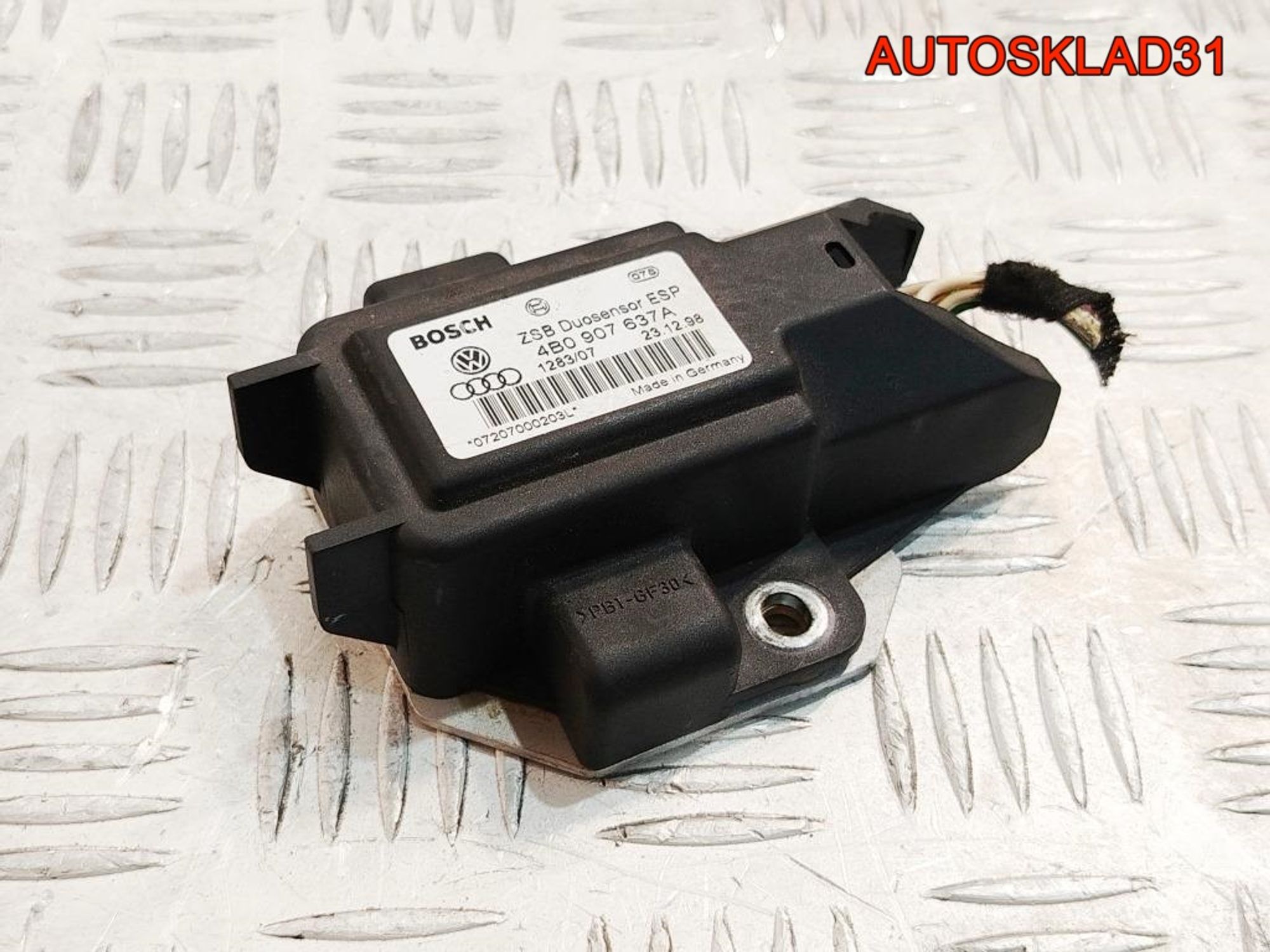 Датчик ускорения Volkswagen Passat B5 4B0907637A, 900 рублей, Дубовое