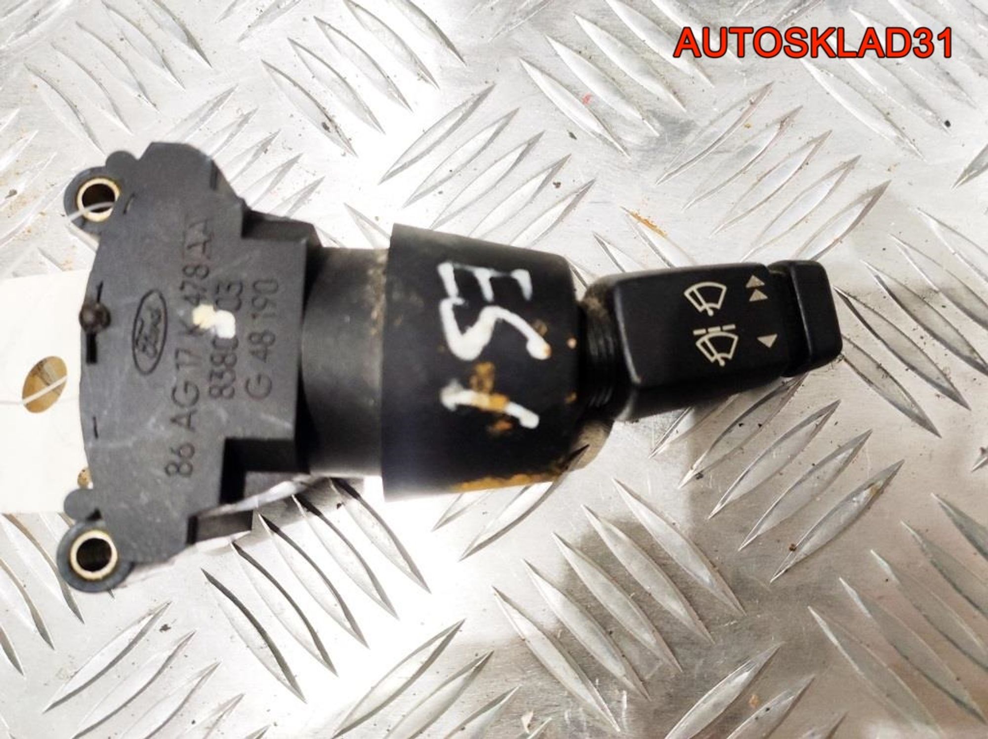 Переключатель стеклоочистителей Ford Escort 4 86AG17K478AA, 1000 рублей, Дубовое