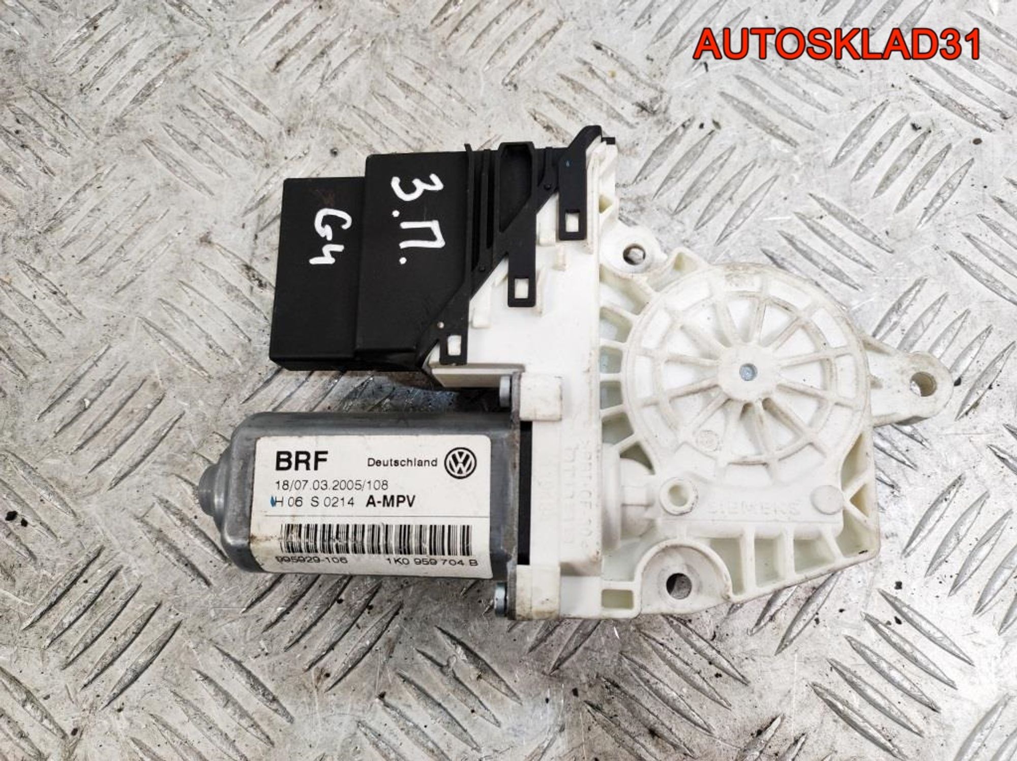 Моторчик стеклоподъемника задний правый VW Golf 5 1K0959704B, 800 рублей, Дубовое