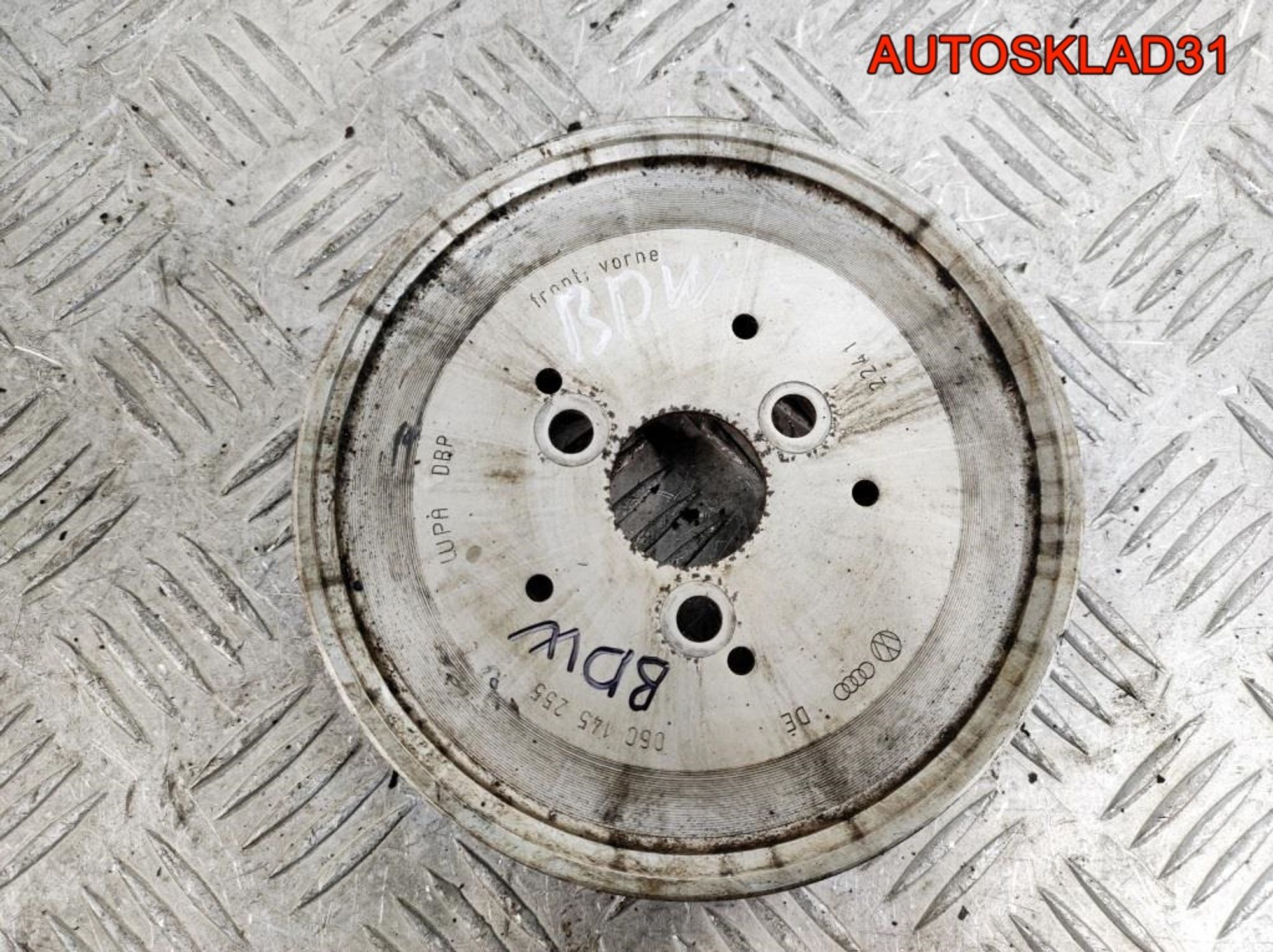 Шкив насоса гидроусилителя Audi A6 C6 2,4 BDW 06C145255, 900 рублей, Дубовое