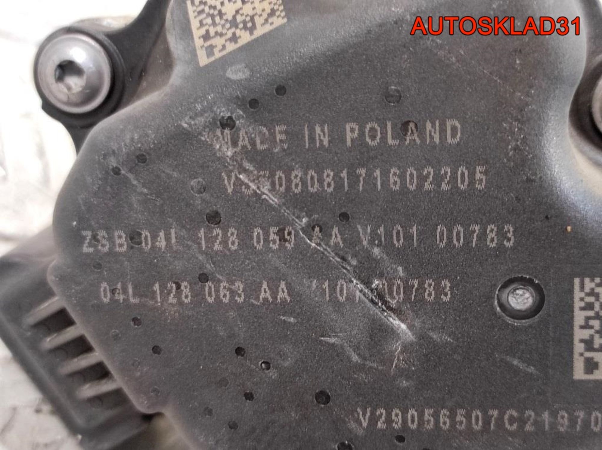 Заслонка дроссельная  VW Passat B8 2,0 Дизель 04L128063AA, 7000 рублей, Дубовое