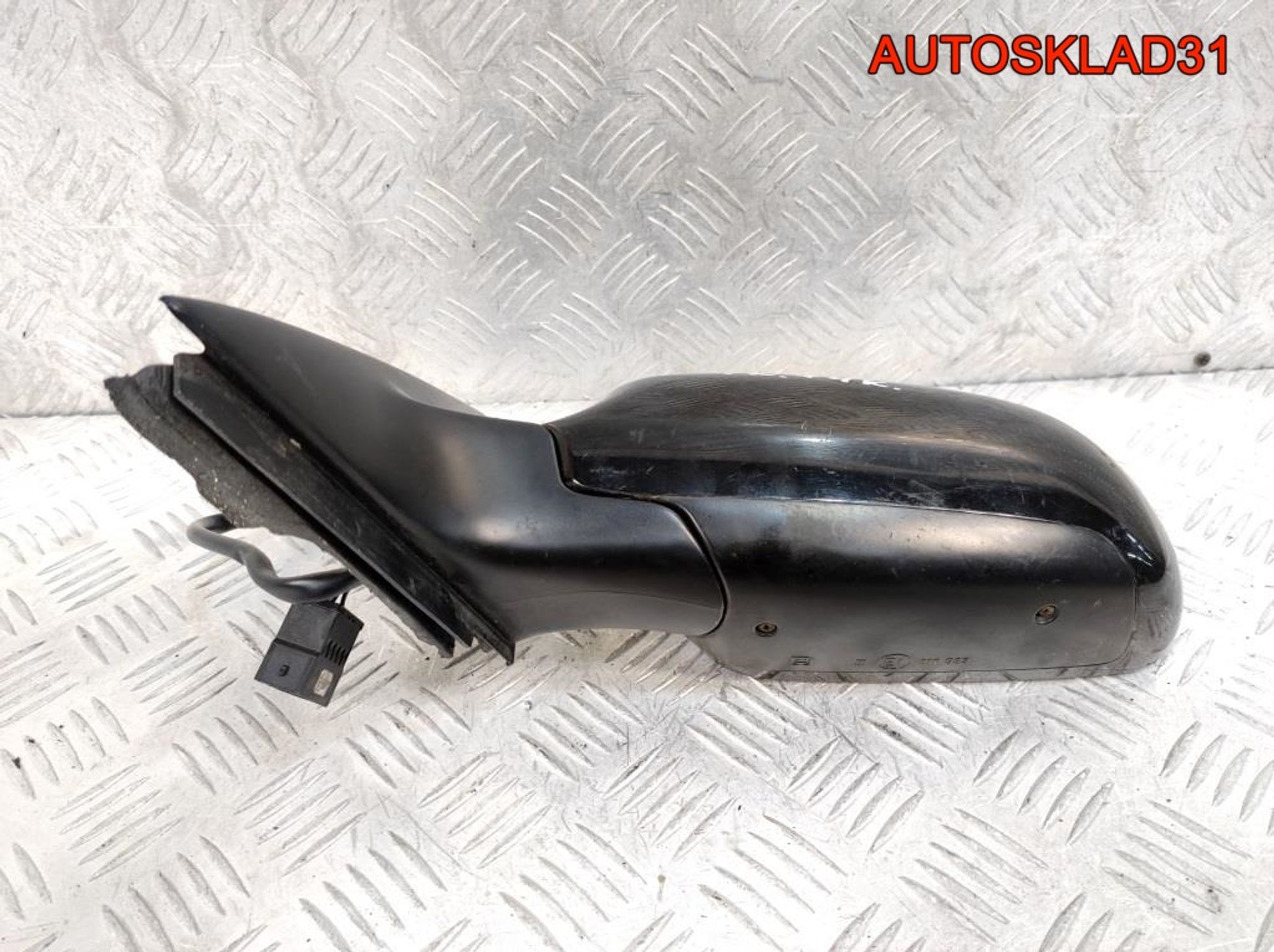 Зеркало левое 11 контактов Audi A6 C5 Рестайлинг, 6300 рублей, Дубовое