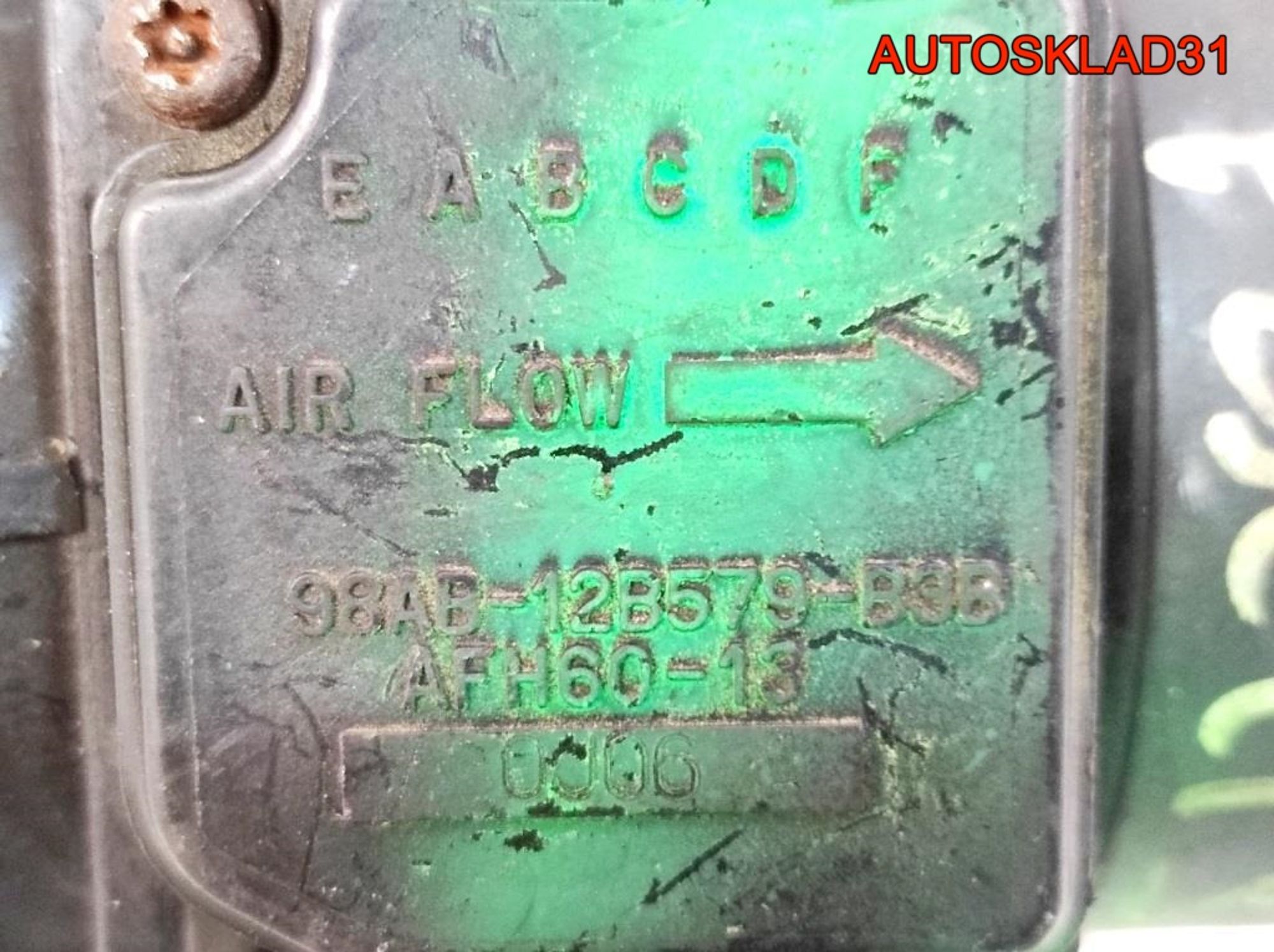 Расходомер воздуха Ford Focus 1 1,8 98AB12B579B3B, 2000 рублей, Дубовое