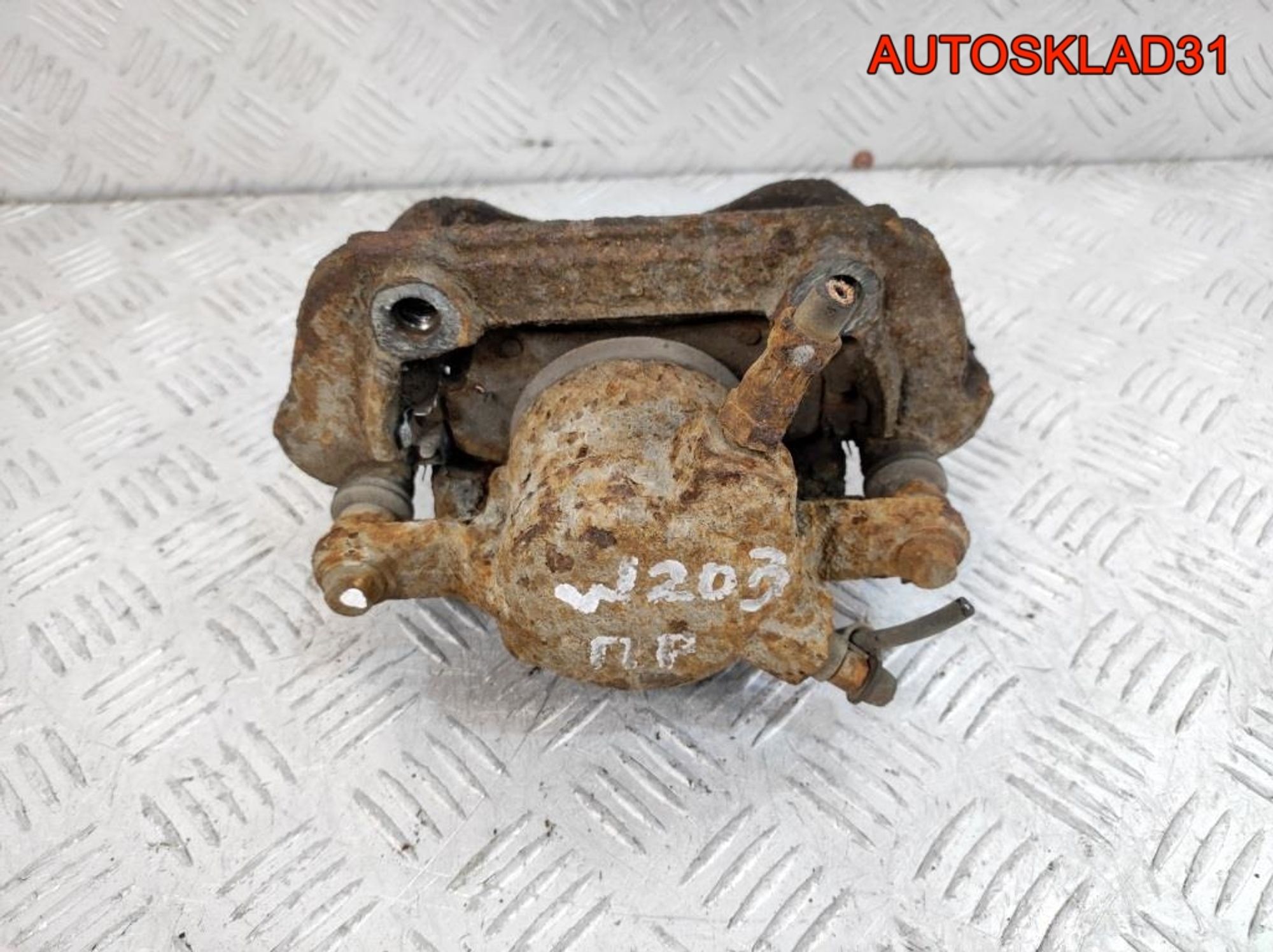 Суппорт тормозной передний правый Mercedes Benz W203 A0034202283, 1000 рублей, Дубовое