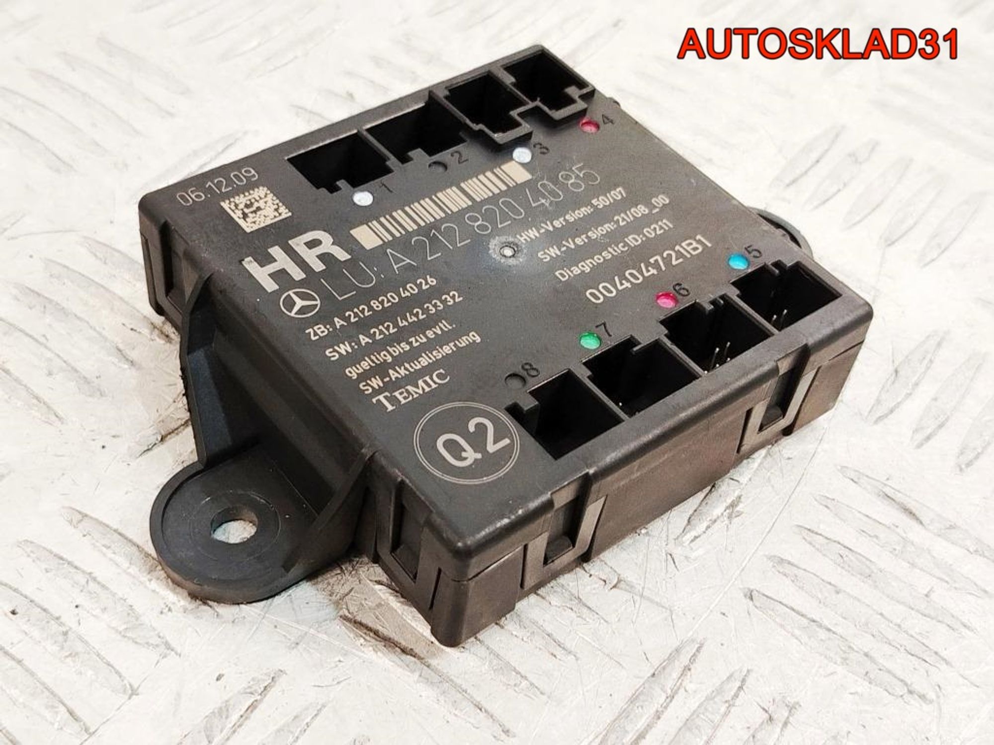 Блок управления двери Mercedes Benz W212 A2128204085, 700 рублей, Дубовое