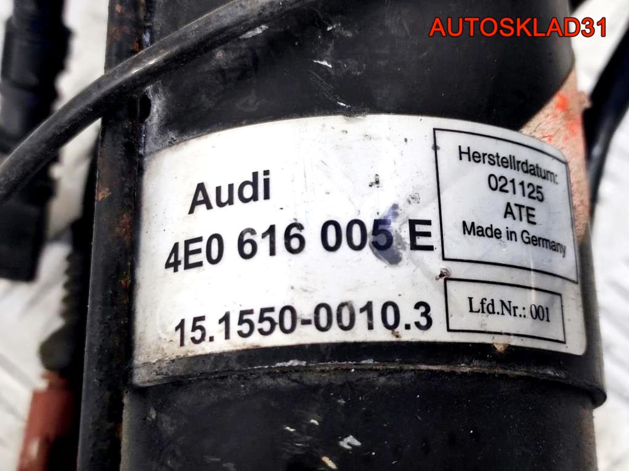 Компрессор пневмоподвески Audi A8 D3 4E0616005E, 16200 рублей, Дубовое