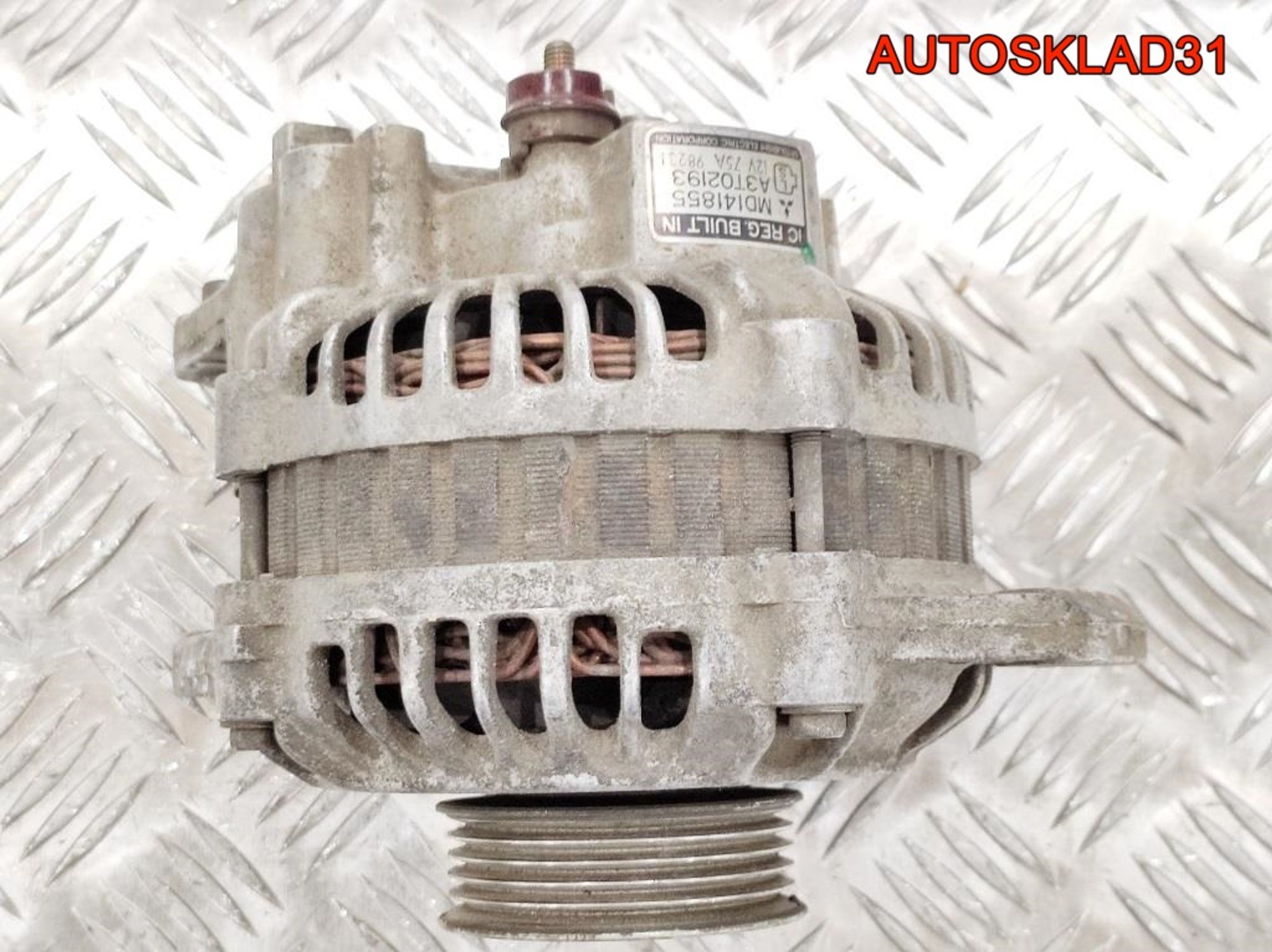 Генератор 75A Mitsubishi Pajero 2 3,0 Бензин MD141855 (Р), 6000 рублей, Дубовое