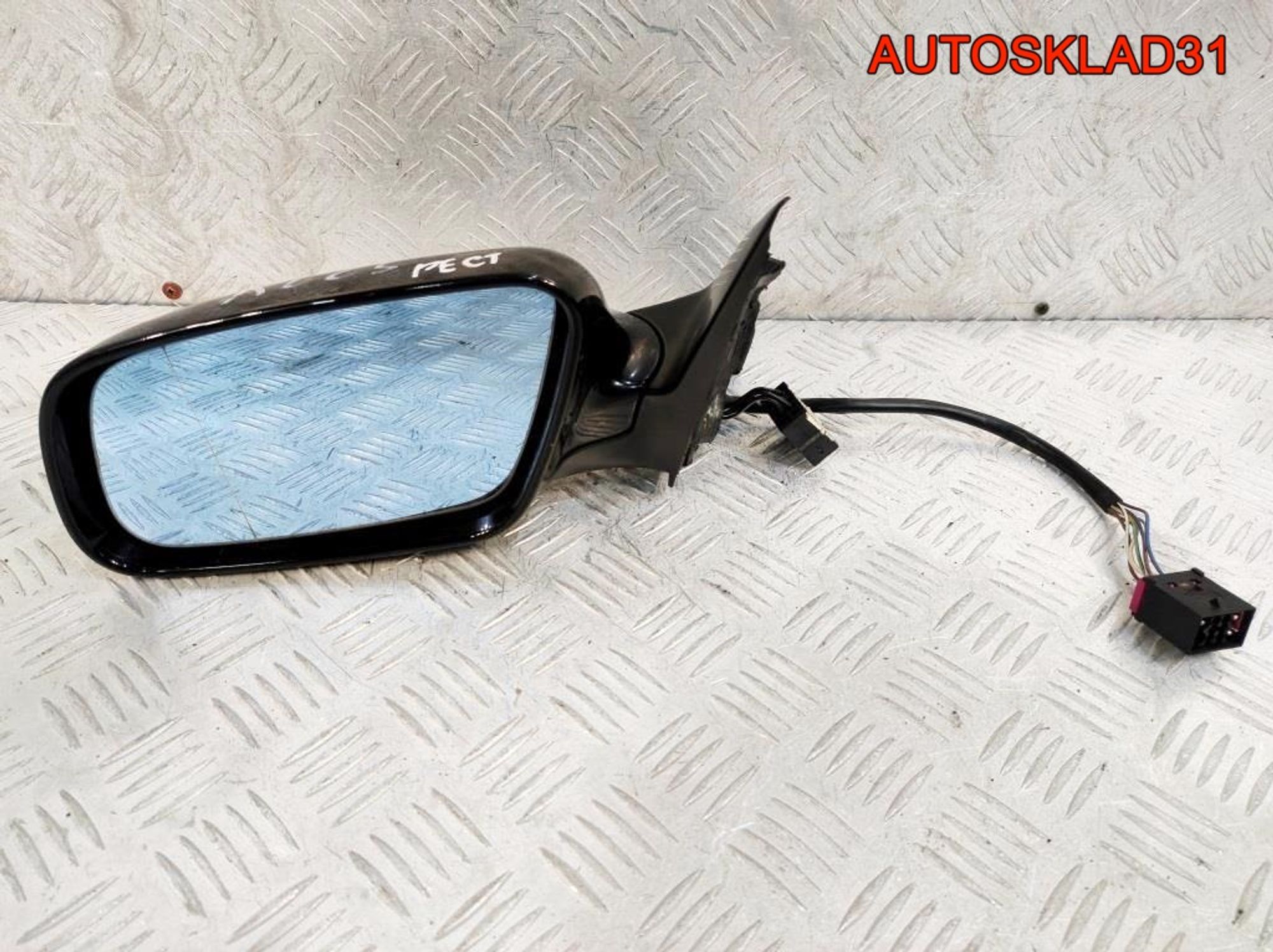 Зеркало левое 11 контактов Audi A6 C5 Рестайлинг, 6300 рублей, Дубовое