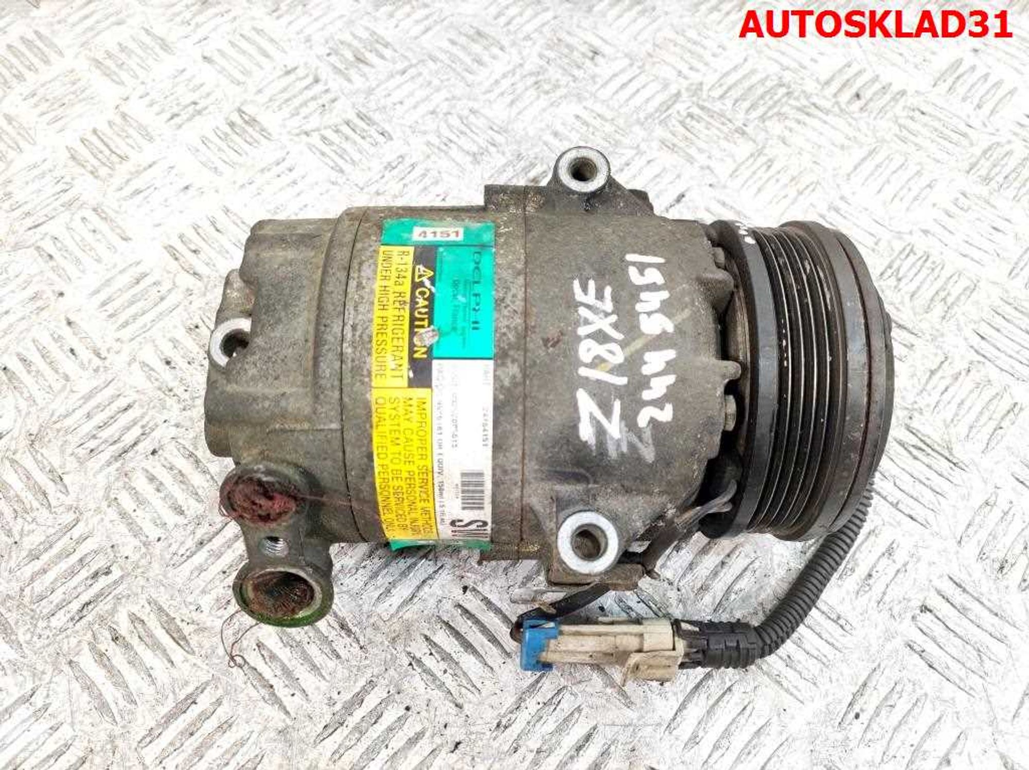 Компрессор кондиционера Opel Zafira A 1,8 Z18XE 24464151, 4000 рублей, Дубовое